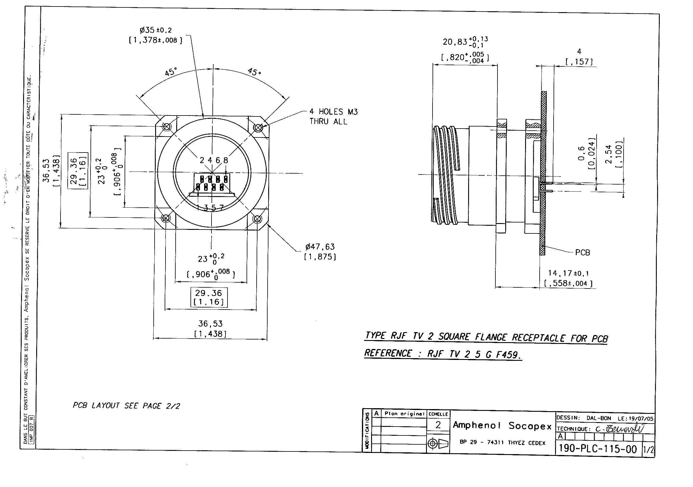 Amphenol USBF21BSCC for sale