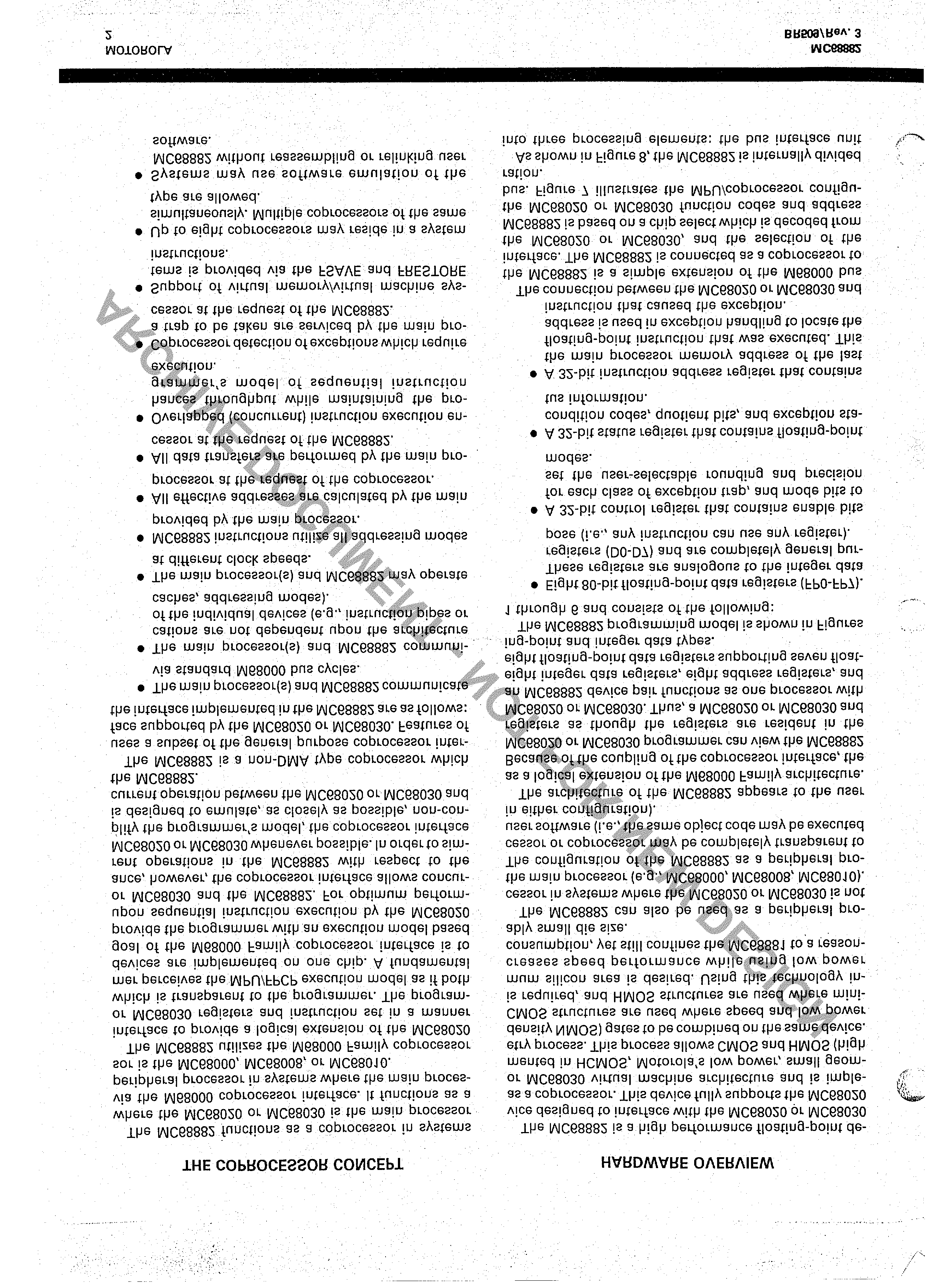 MOTOROLA MC68882RC20A for sale