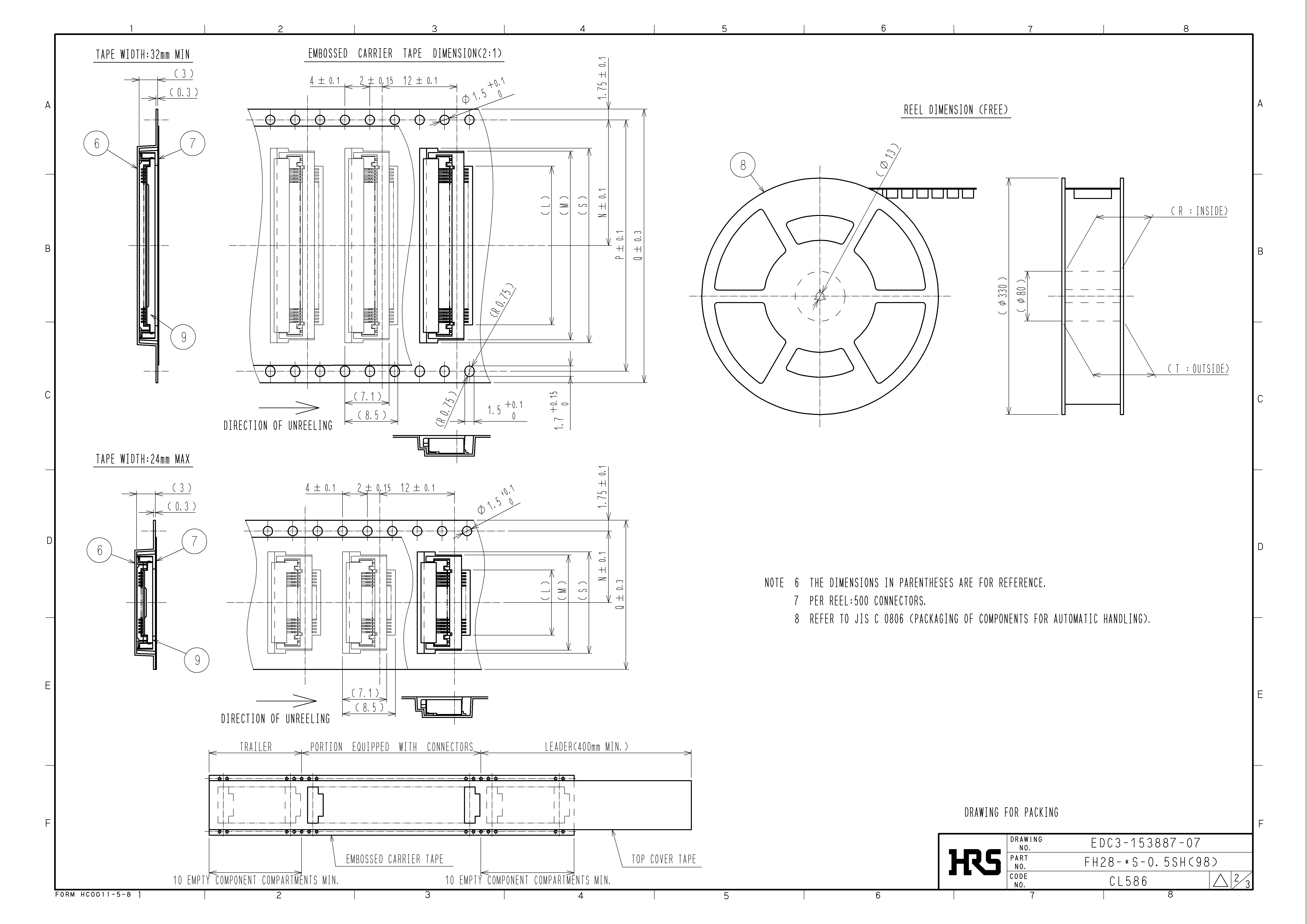 HRS FH28-55S-0.5SH(98) for sale