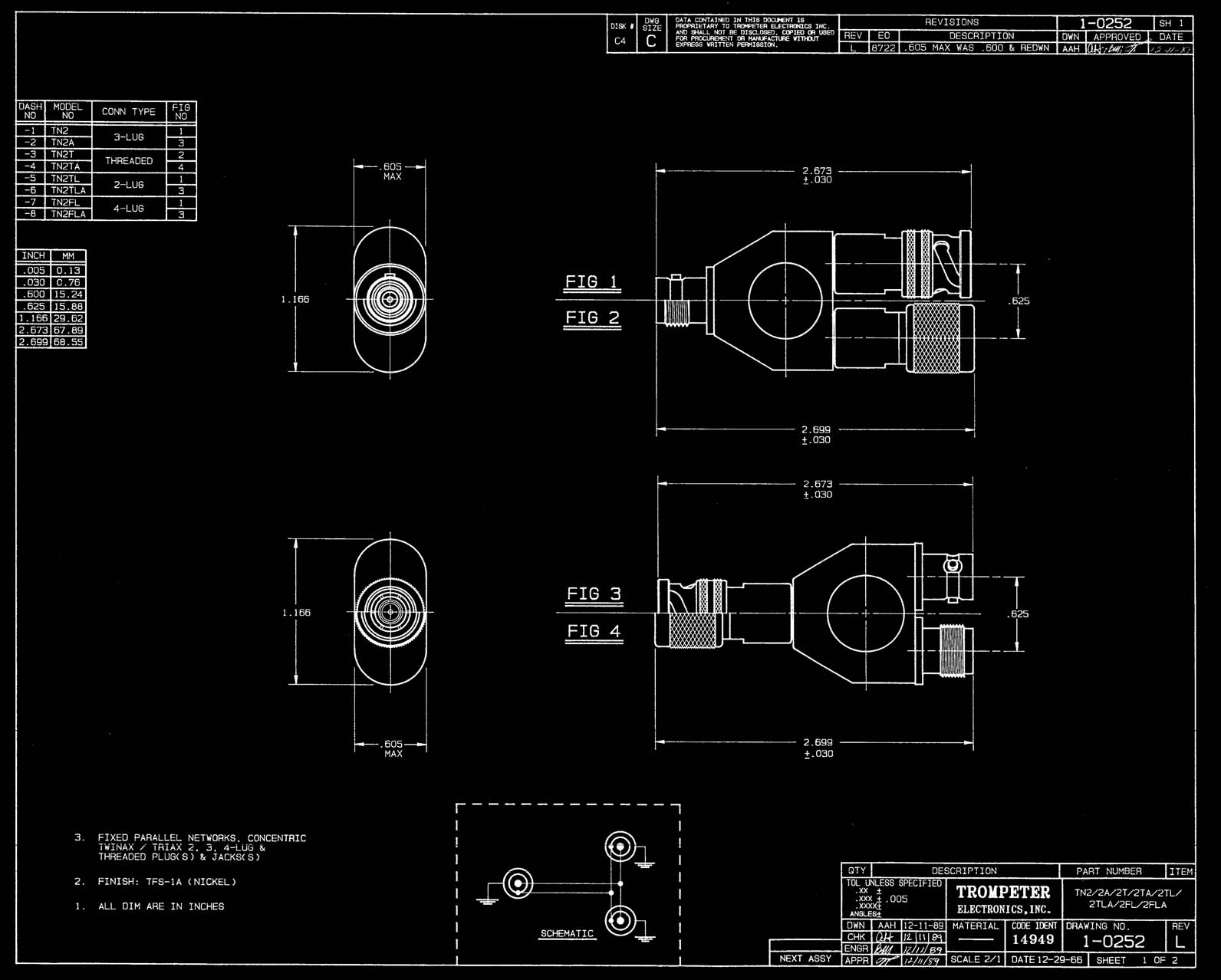 Bel Fuse TN2 for sale
