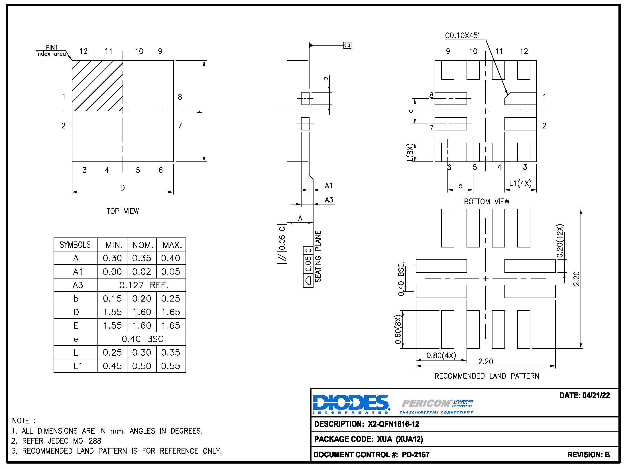 DIODES PI5USB30216CXUAEX for sale