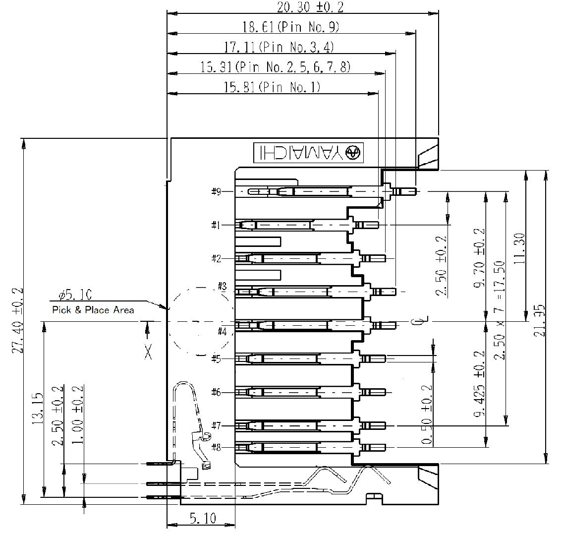 Yamaichi Electronics FPS009-3202-BL for sale