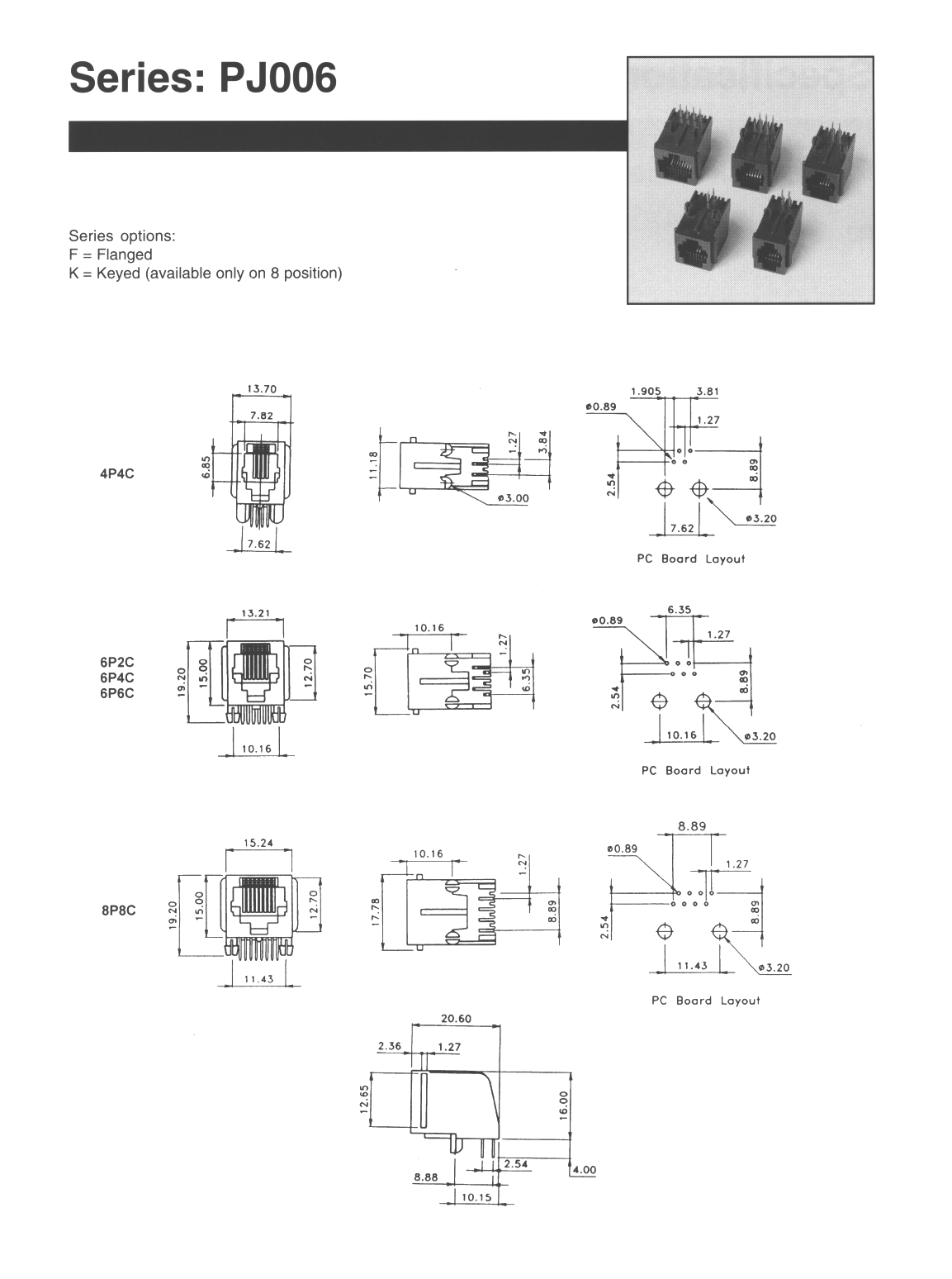 On-Shore Tech PJ006-4P4C1 for sale