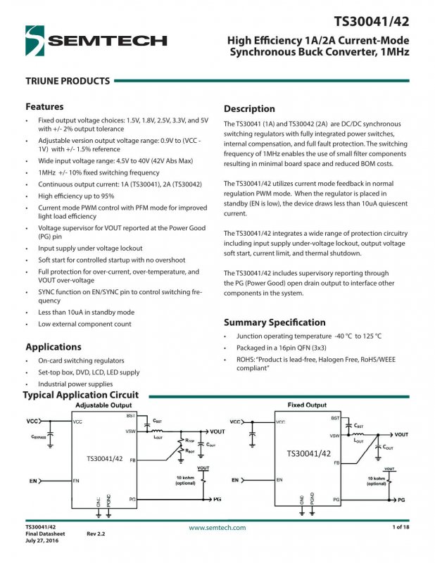 SEMTECH TS30042-M033QFNR index 1
