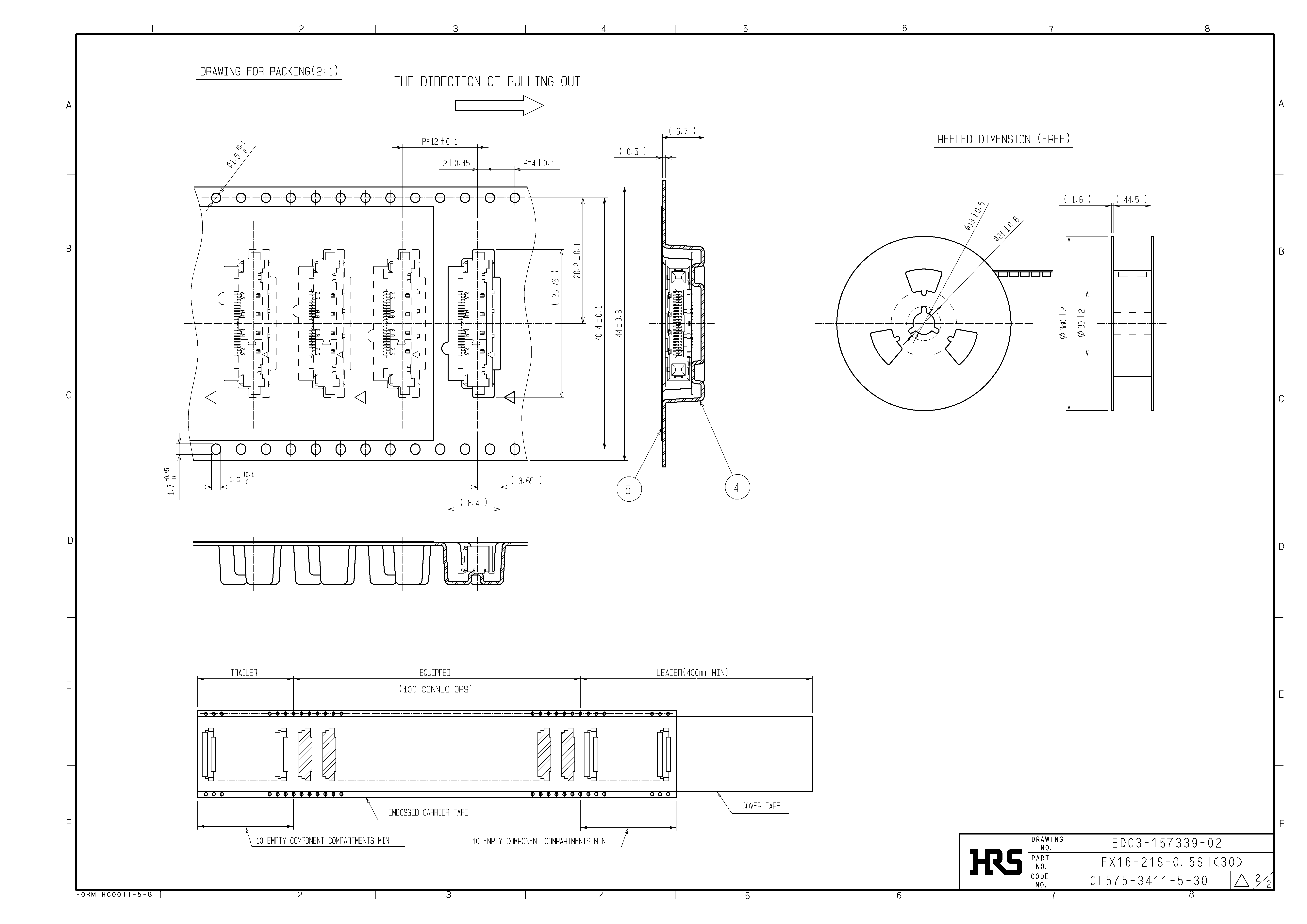 HRS FX16-21S-0.5SH(30) for sale