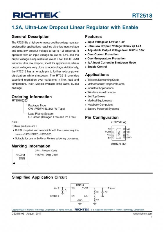 RICHTEK RT2518GQW index 1