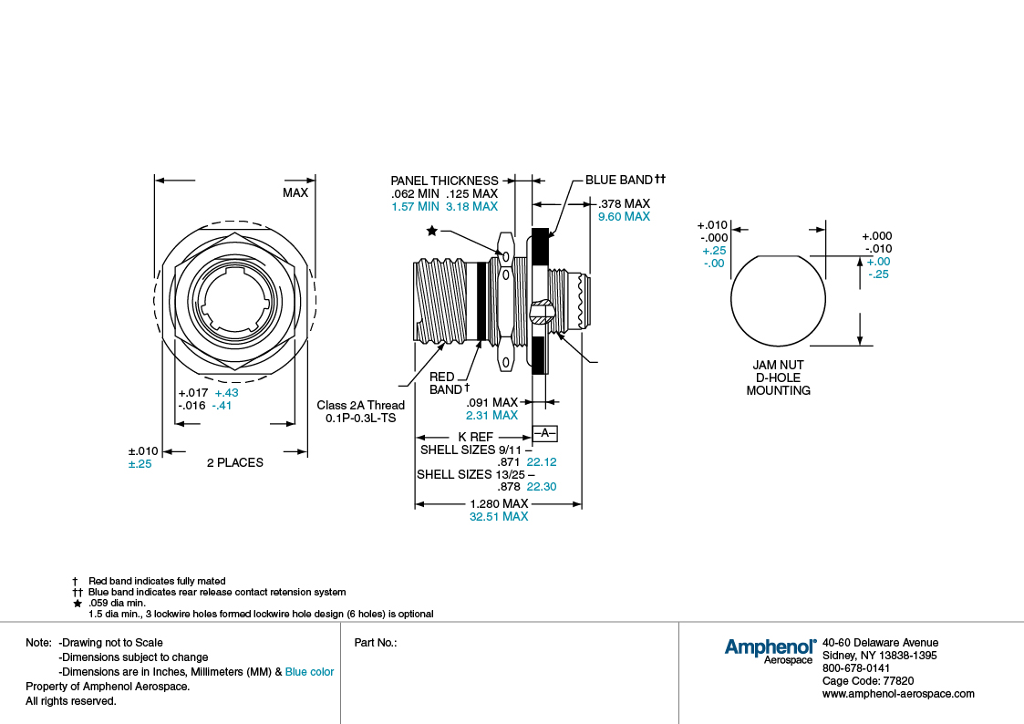 Amphenol D38999/24WC98PN for sale