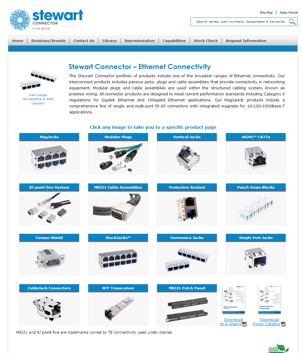 Bel Fuse SS-7188VS-A-NF-50 for sale