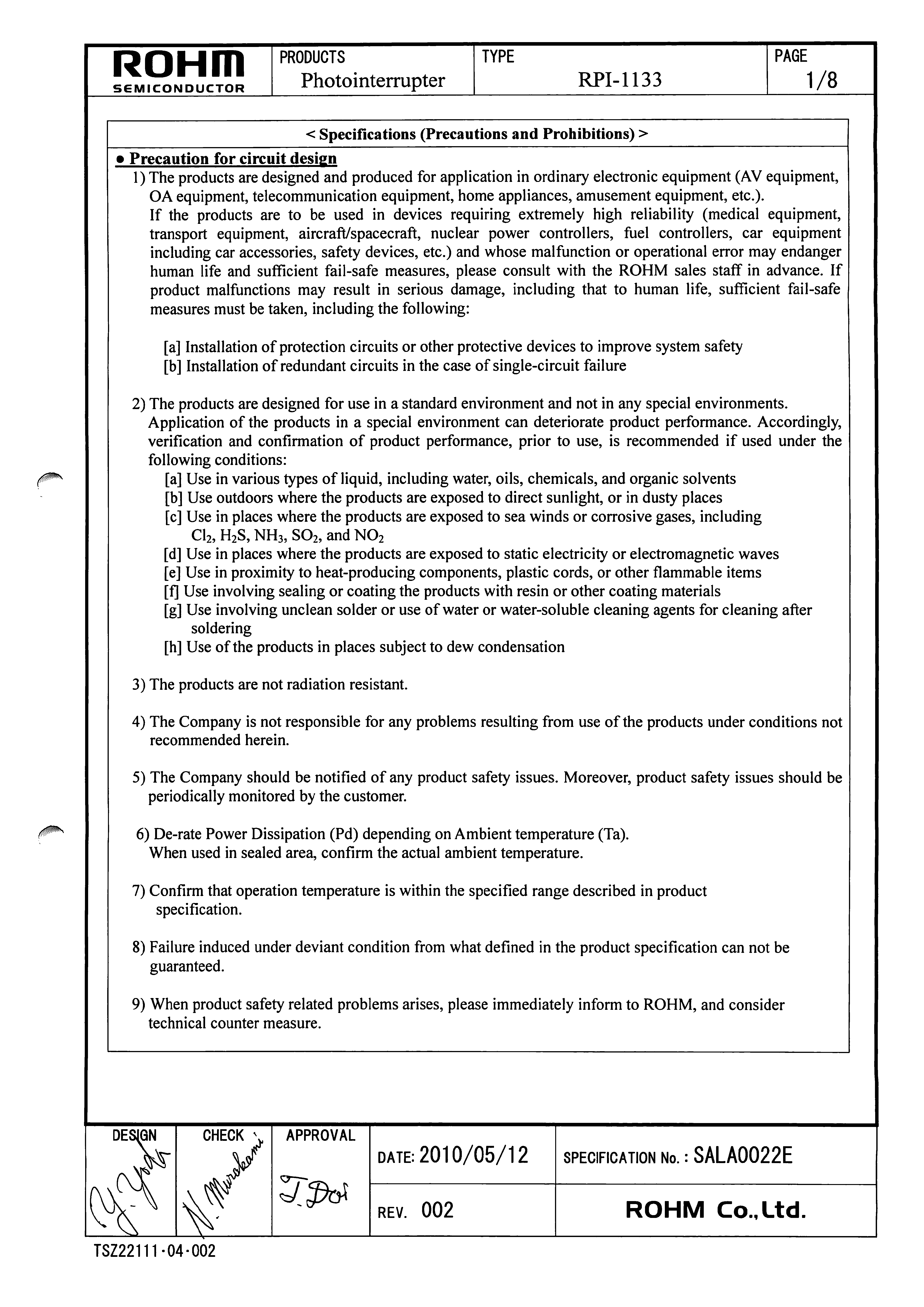 ROHM RPI-1133 for sale