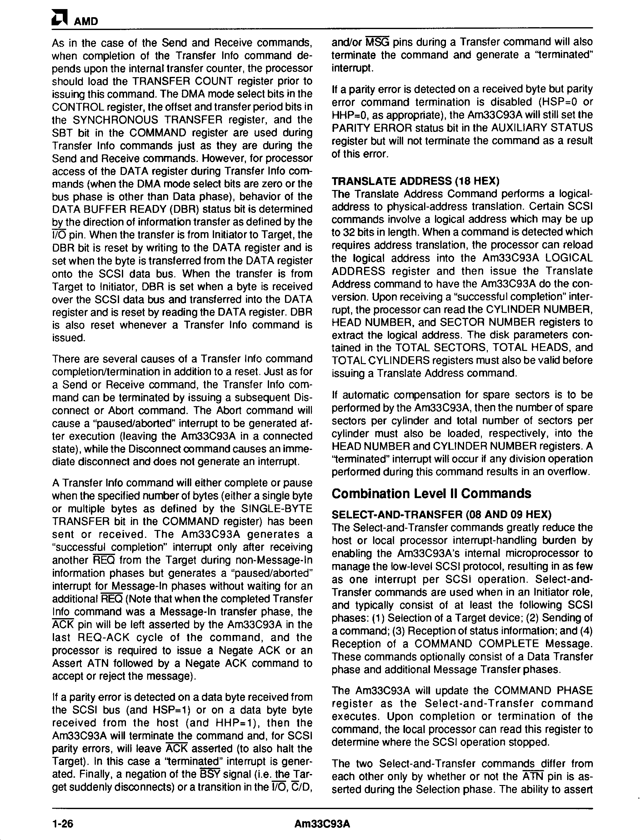 AMD AM33C93A-16KC/W for sale