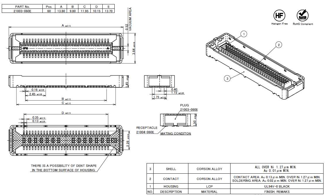 I-PEX 21003-060E for sale