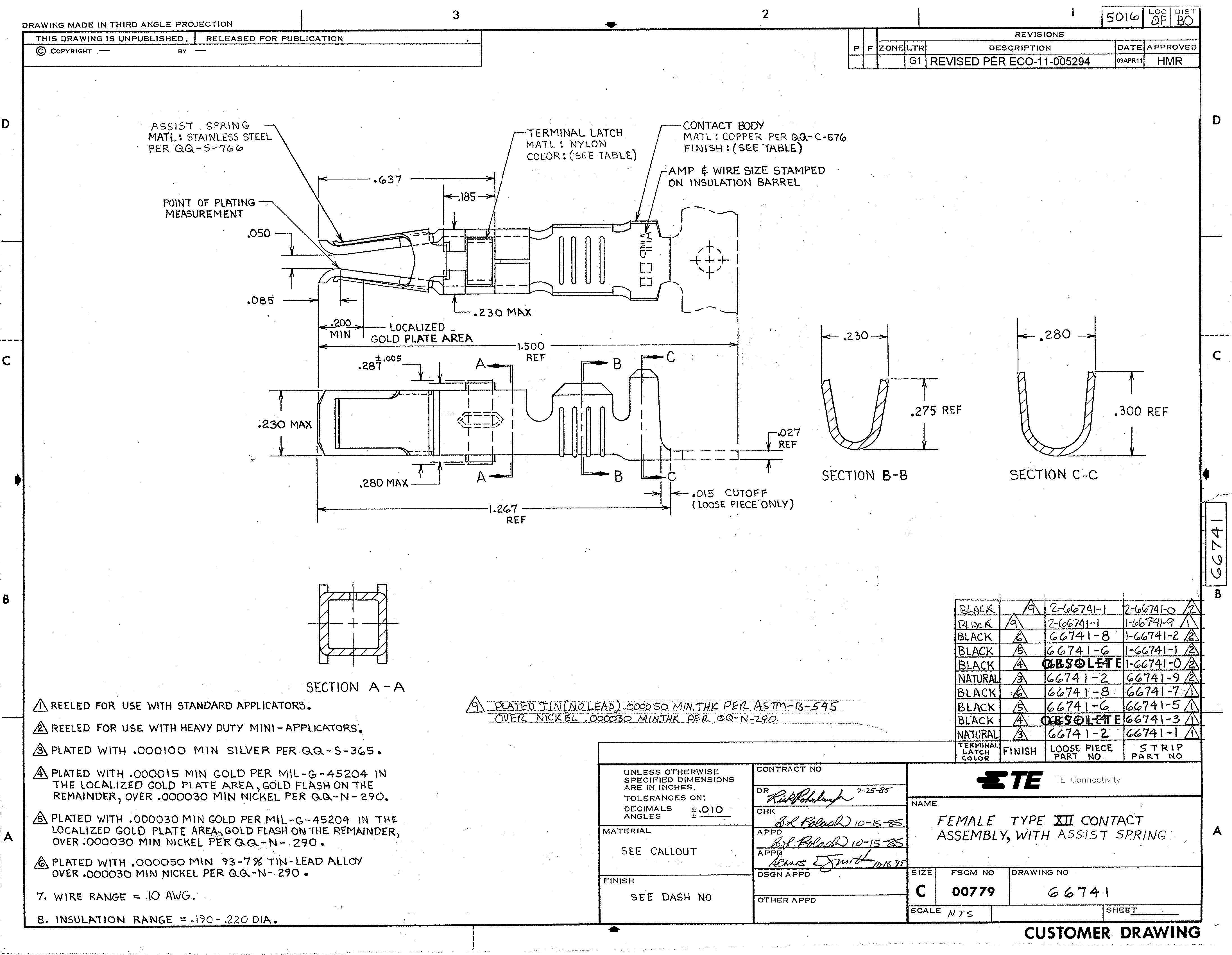 TE Connectivity 2-66741-0 for sale