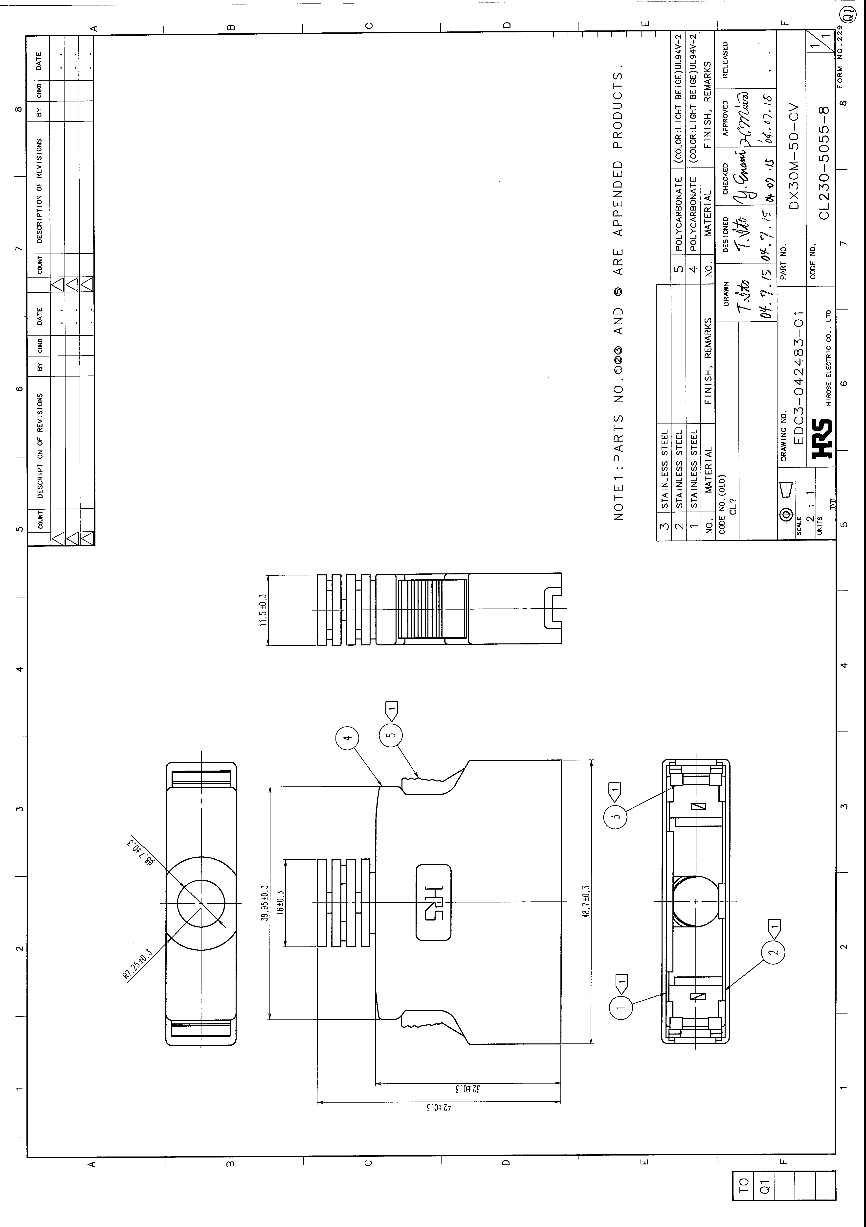 HRS DX30M-50-CV for sale