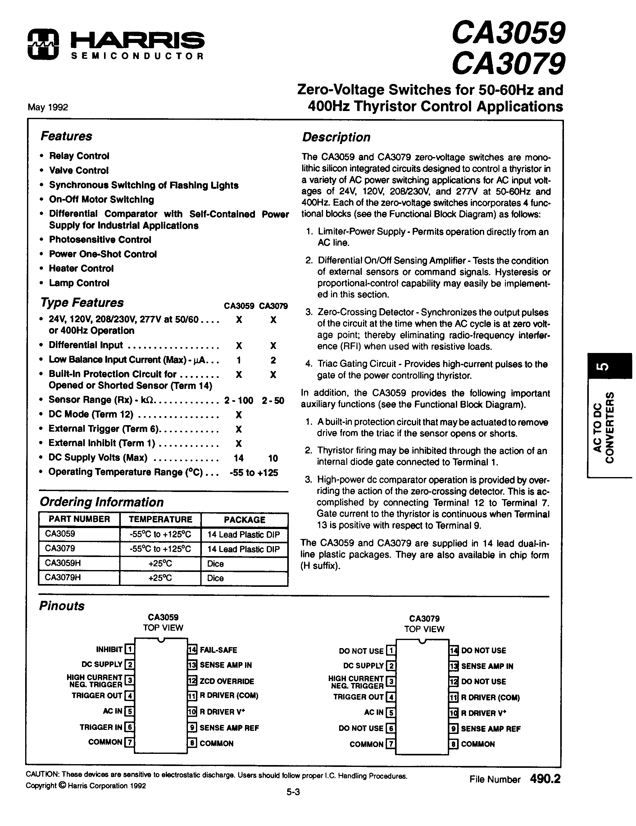 Rochester Electronics CA3079 for sale