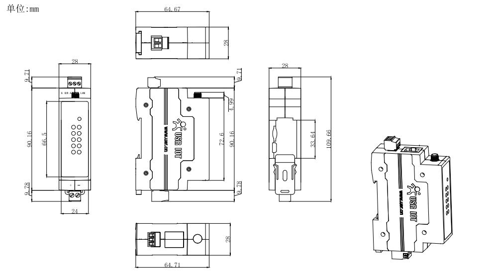USR IOT USR-DR404 for sale