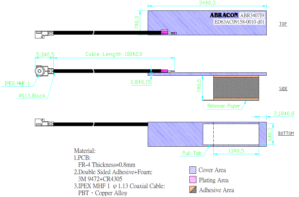 ABRACON ABR3407I9-0100S for sale