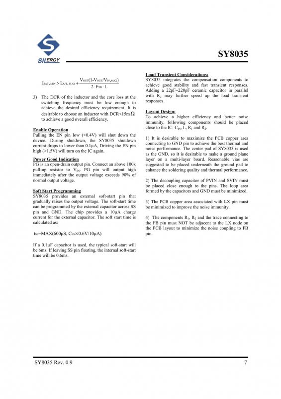 Silergy SY8035DBC index 7