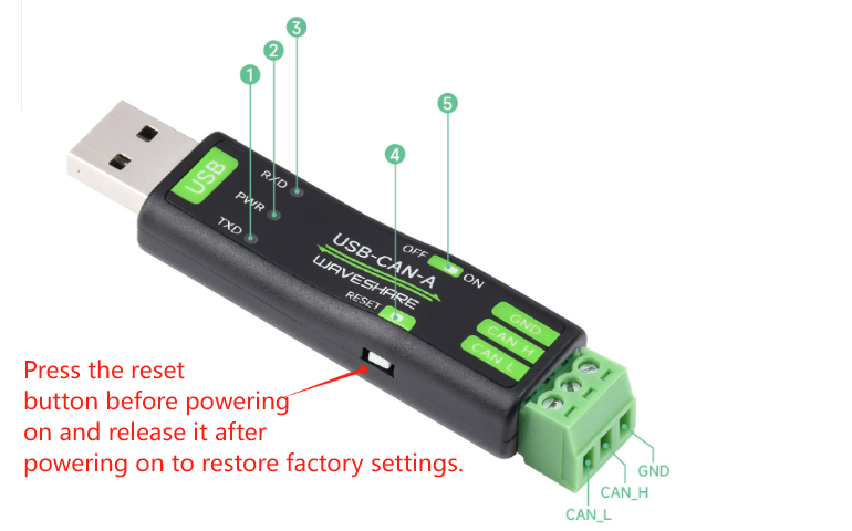 Waveshare USB-CAN-A for sale
