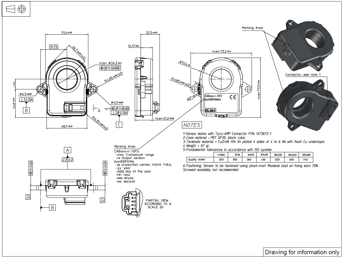 LEM CAB500-C/SP5 for sale