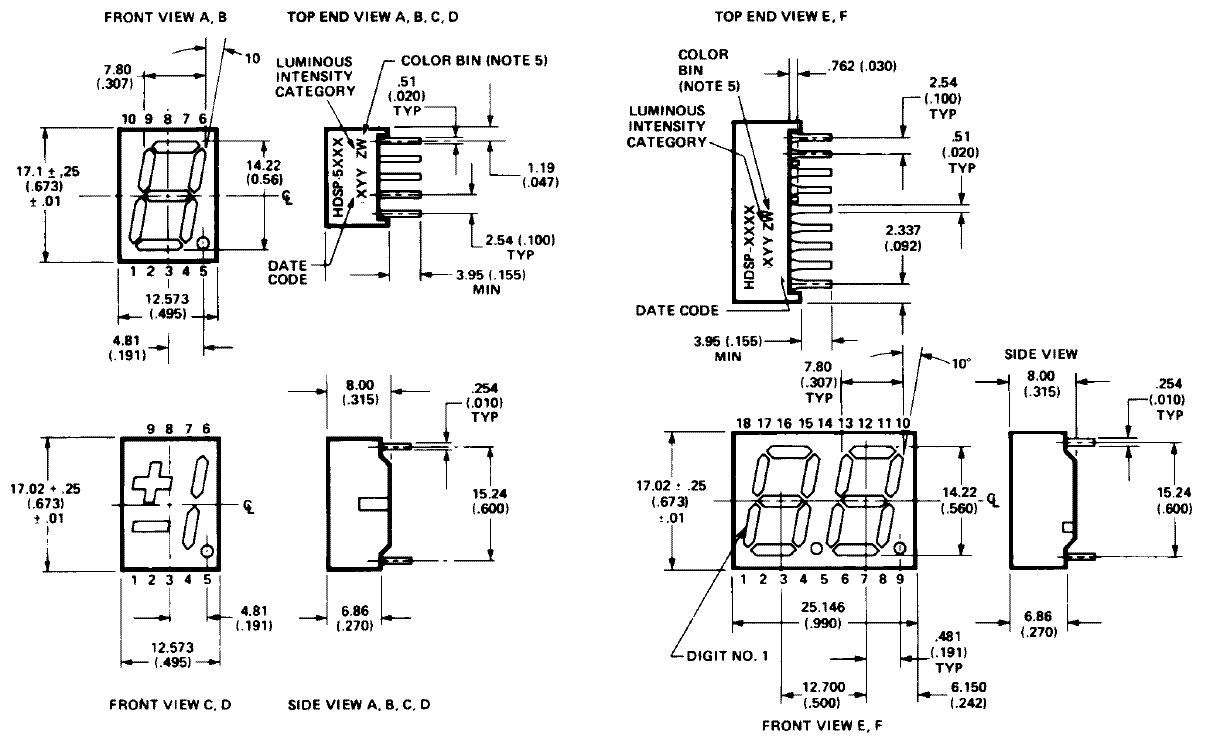 Broadcom HDSP-5601 for sale