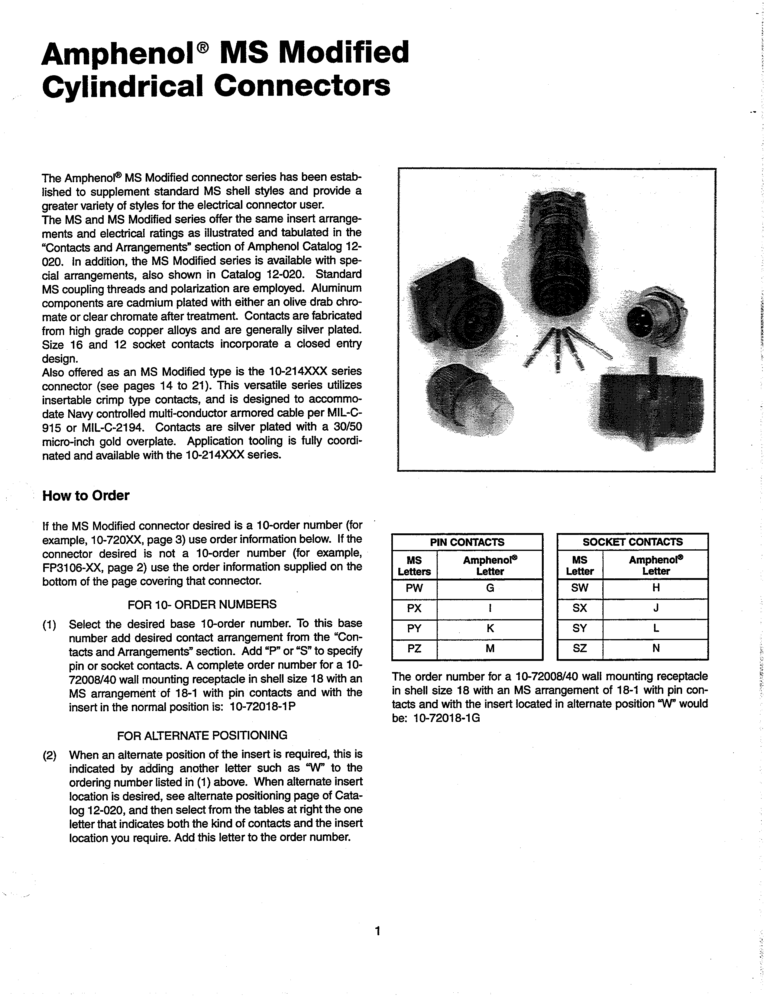 Amphenol SC06P-24-10P for sale