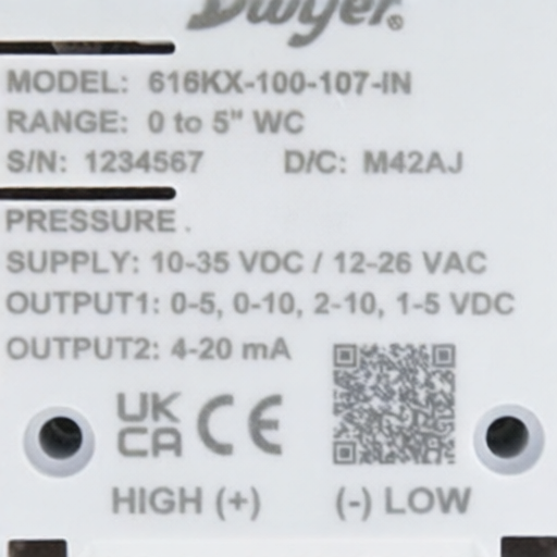 Dwyer 616KX-200-105-PA for sale