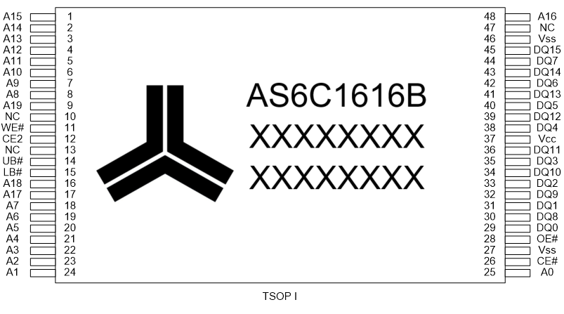 Alliance Memory AS6C1616B-45BINTR for sale