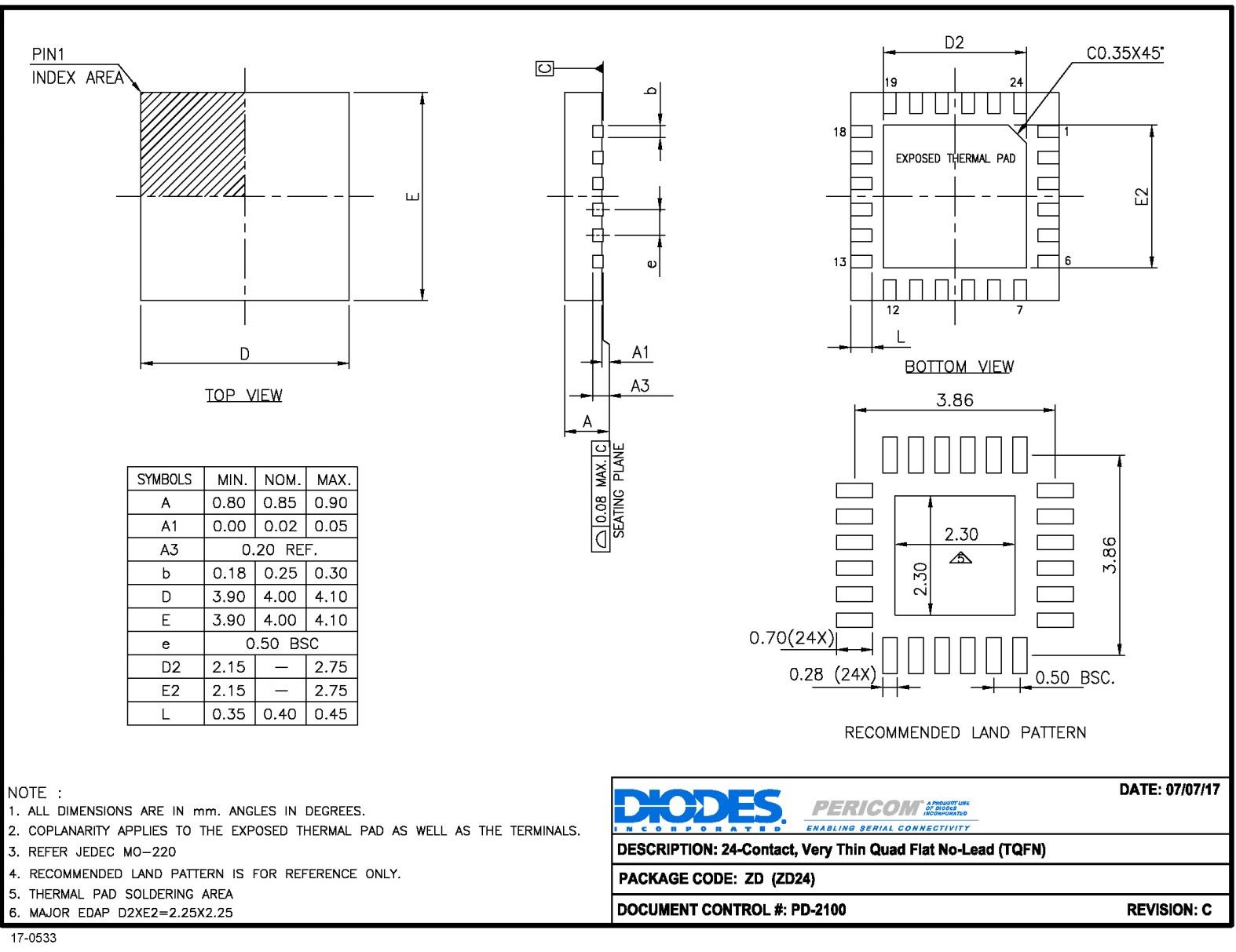 DIODES PI4IOE5V6416LEX for sale