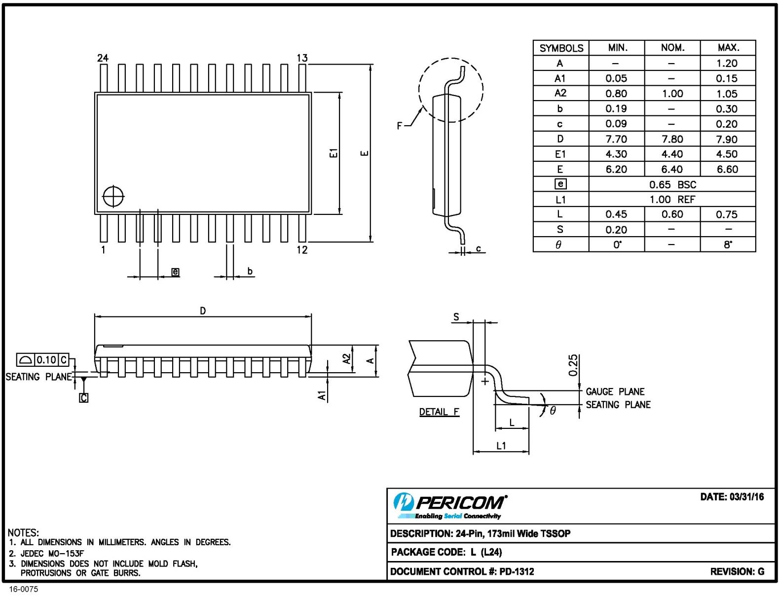 DIODES PI4IOE5V6416LEX for sale