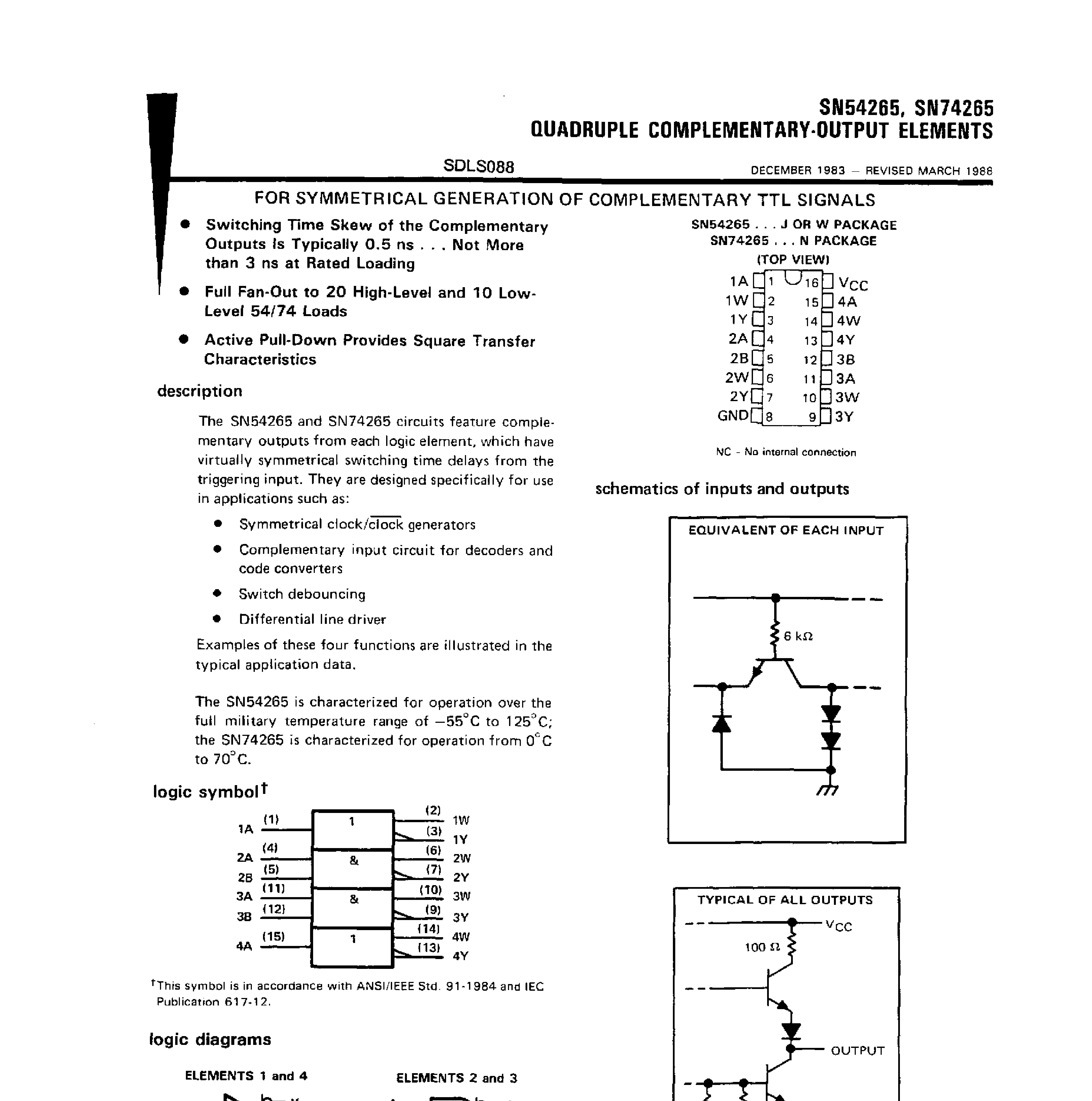 Rochester Electronics SN54265J/B for sale