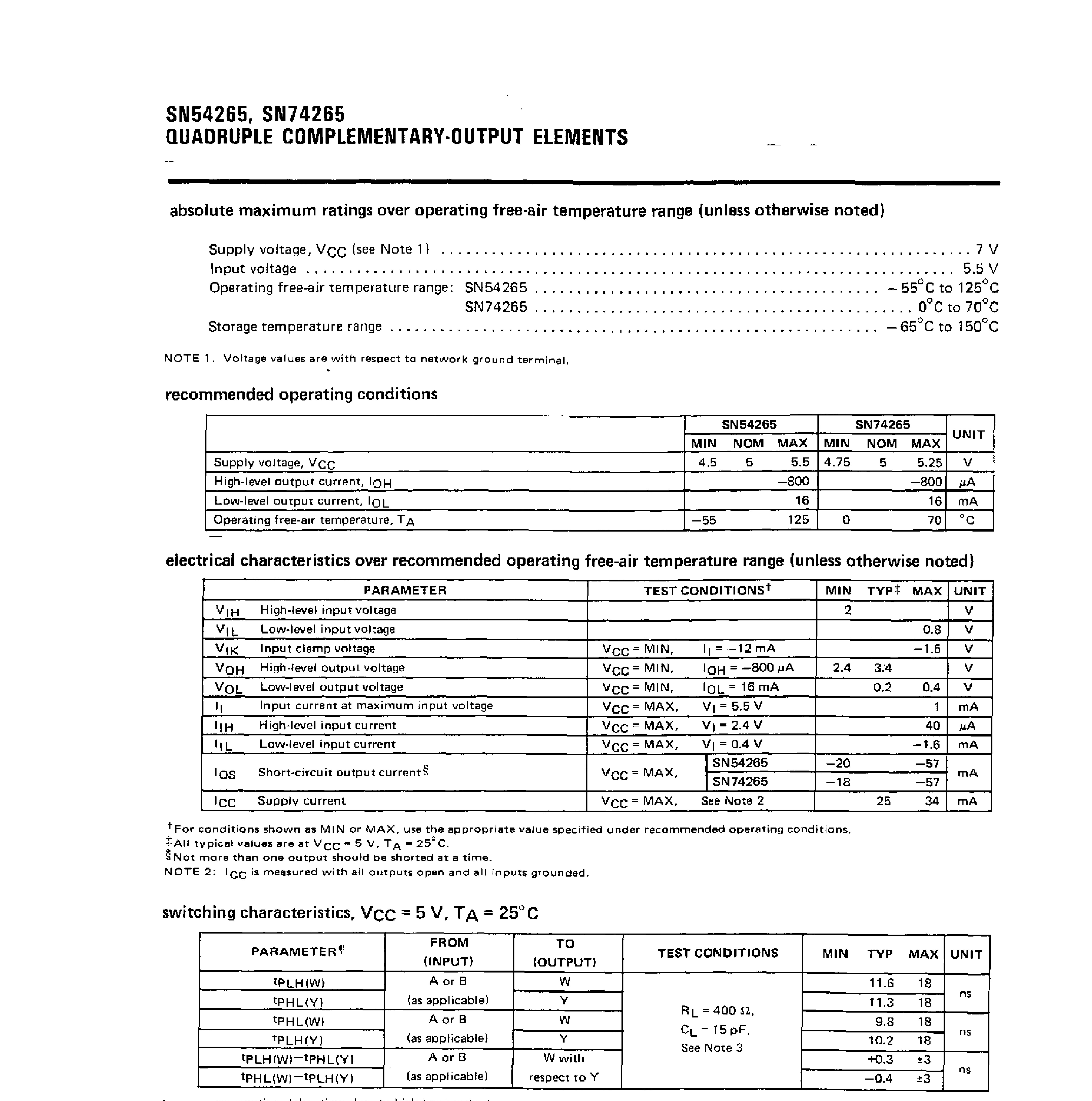 Rochester Electronics SN54265J/B for sale