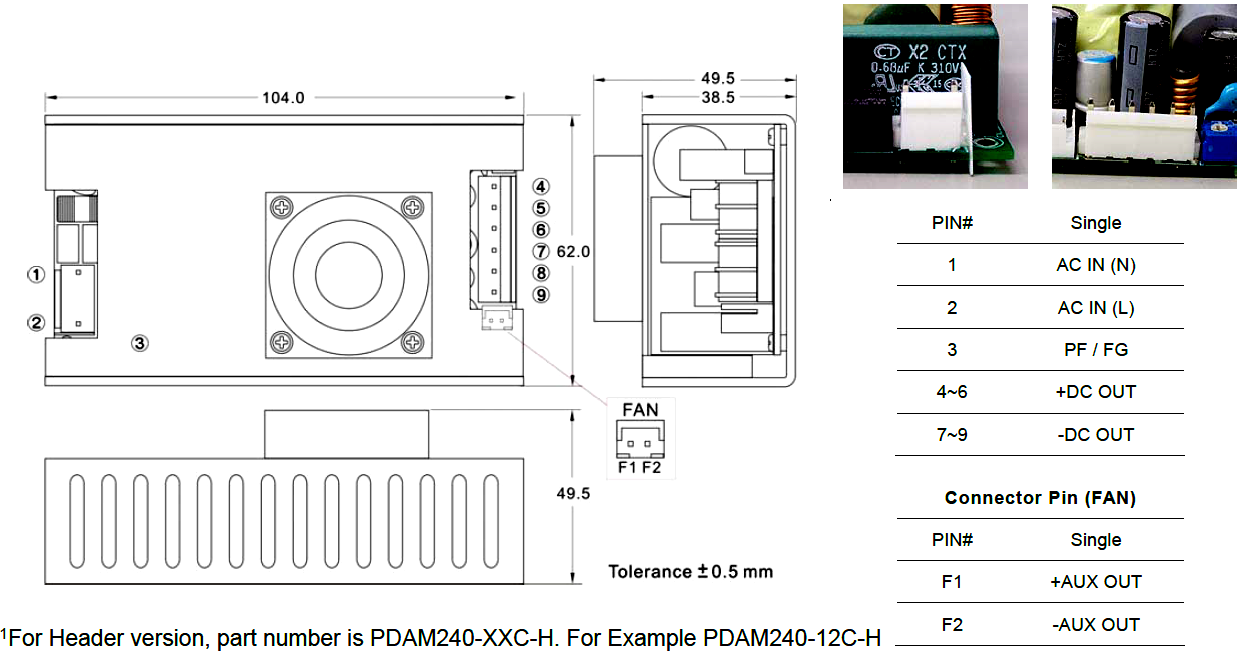TT Electronics PDAM240-12A-H for sale