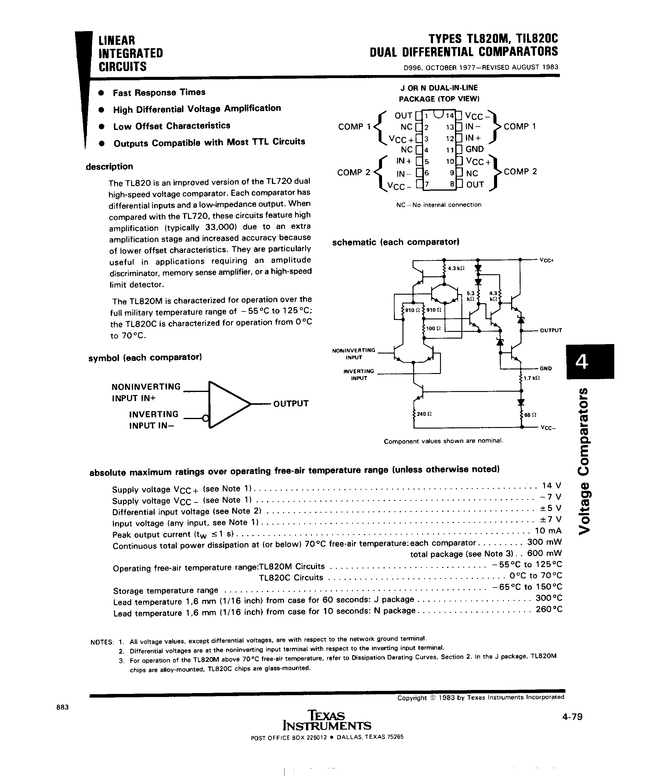 Rochester Electronics TL820MJ/R for sale
