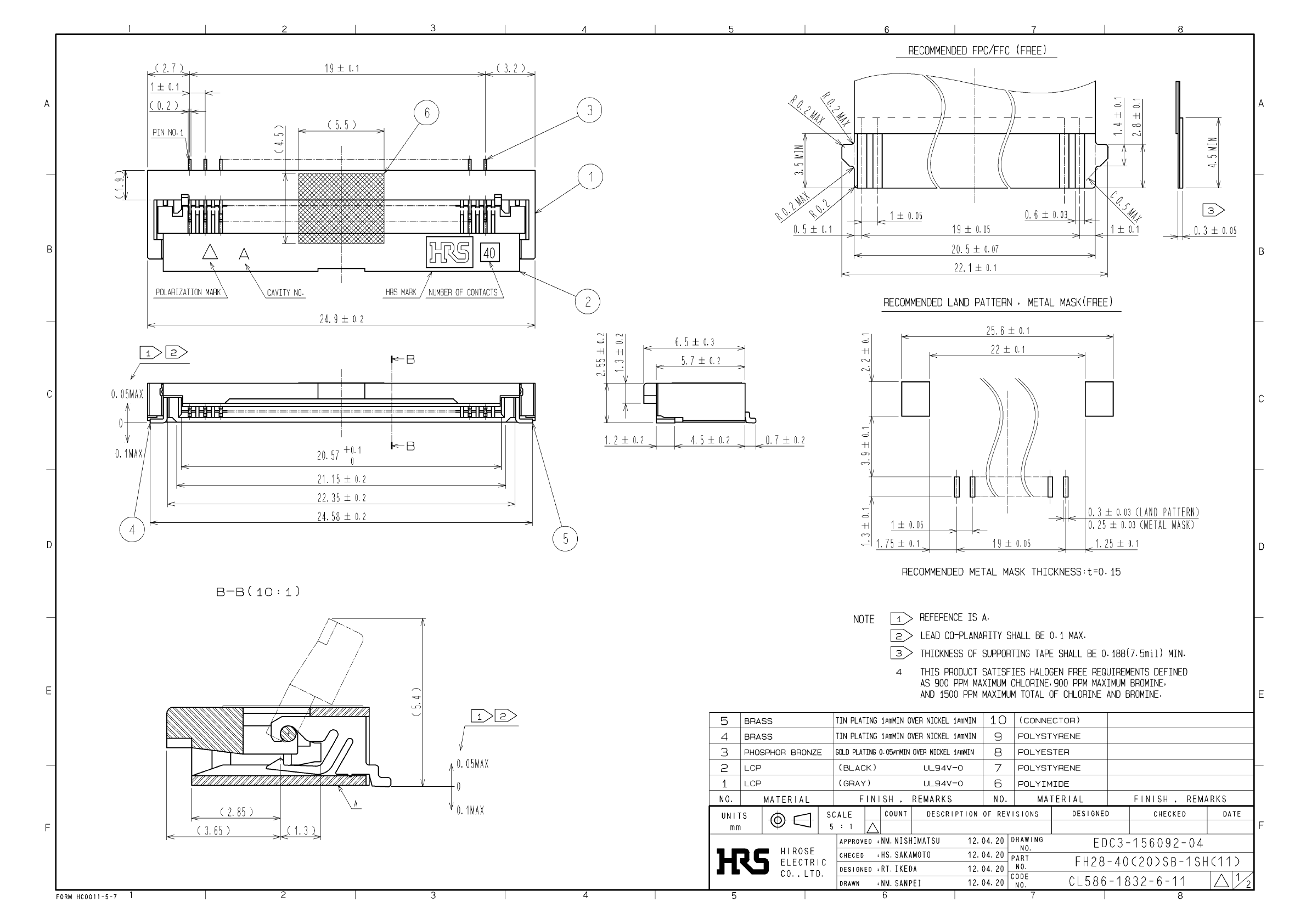 HRS FH28-40(20)SB-1SH(11) for sale