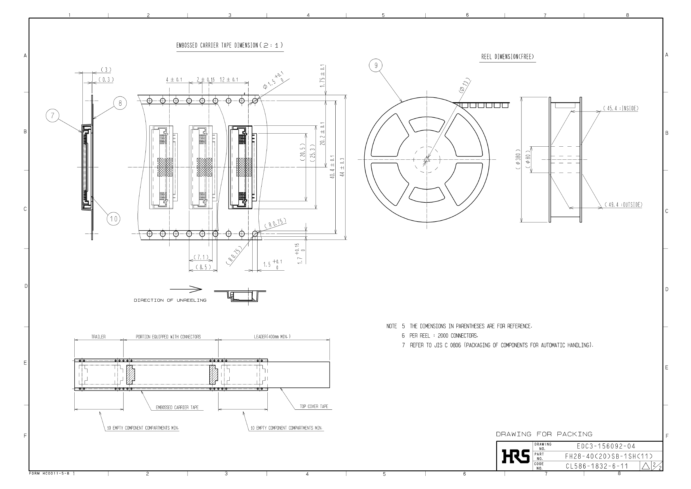 HRS FH28-40(20)SB-1SH(11) for sale