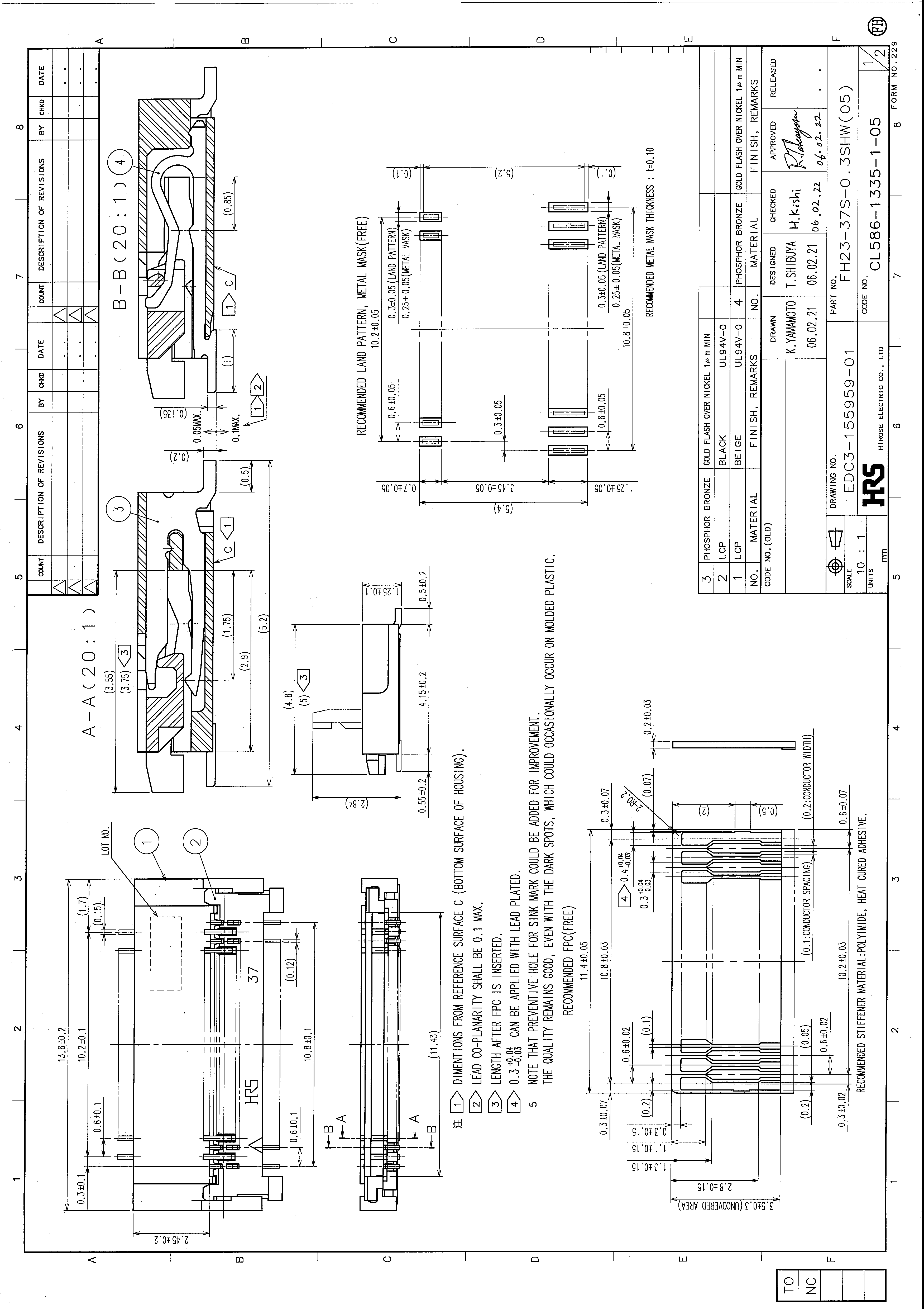 HRS FH23-37S-0.3SHW(05) for sale
