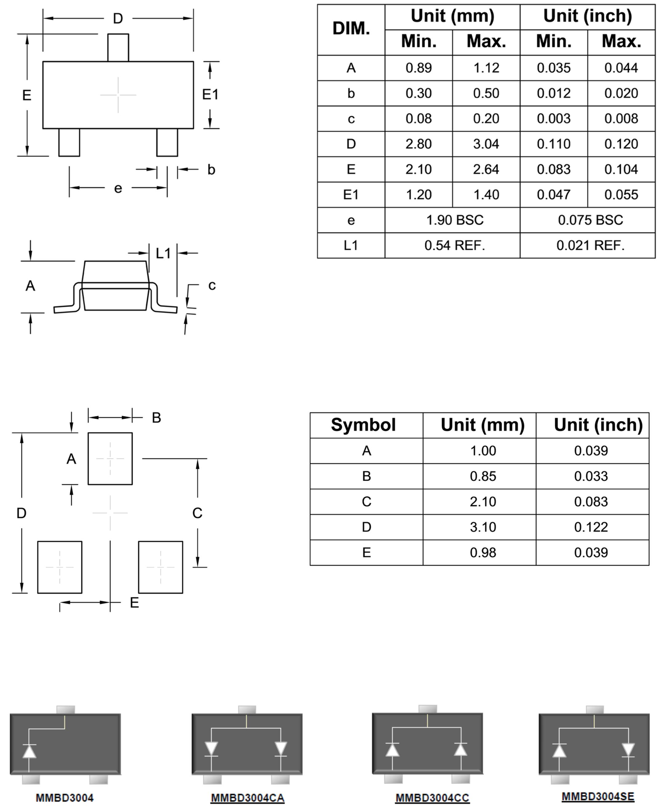 Taiwan Semiconductor MMBD3004CA for sale