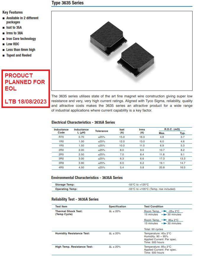 TE Connectivity 3635B1R8PT for sale
