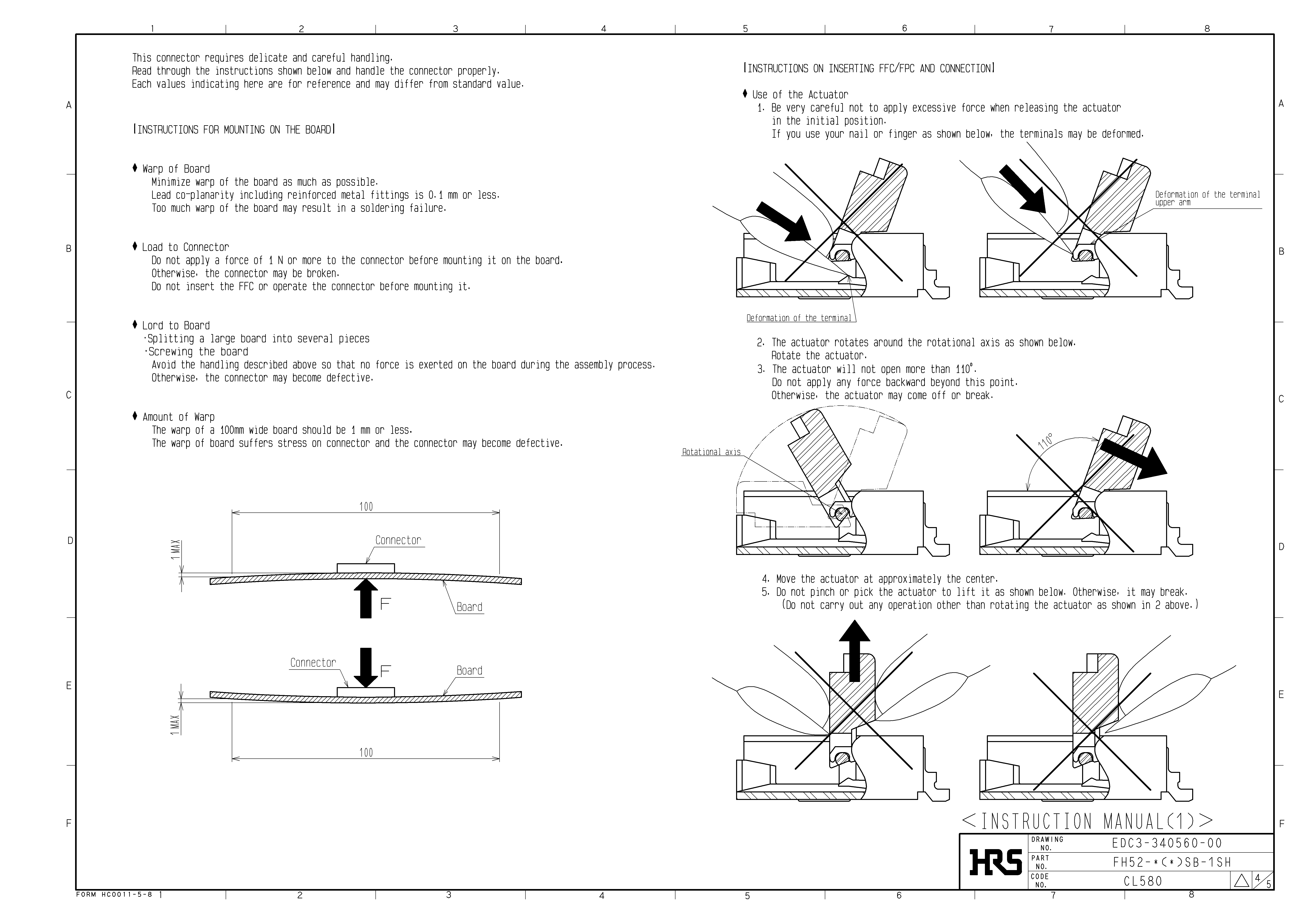HRS FH52-60(30)SB-1SH for sale