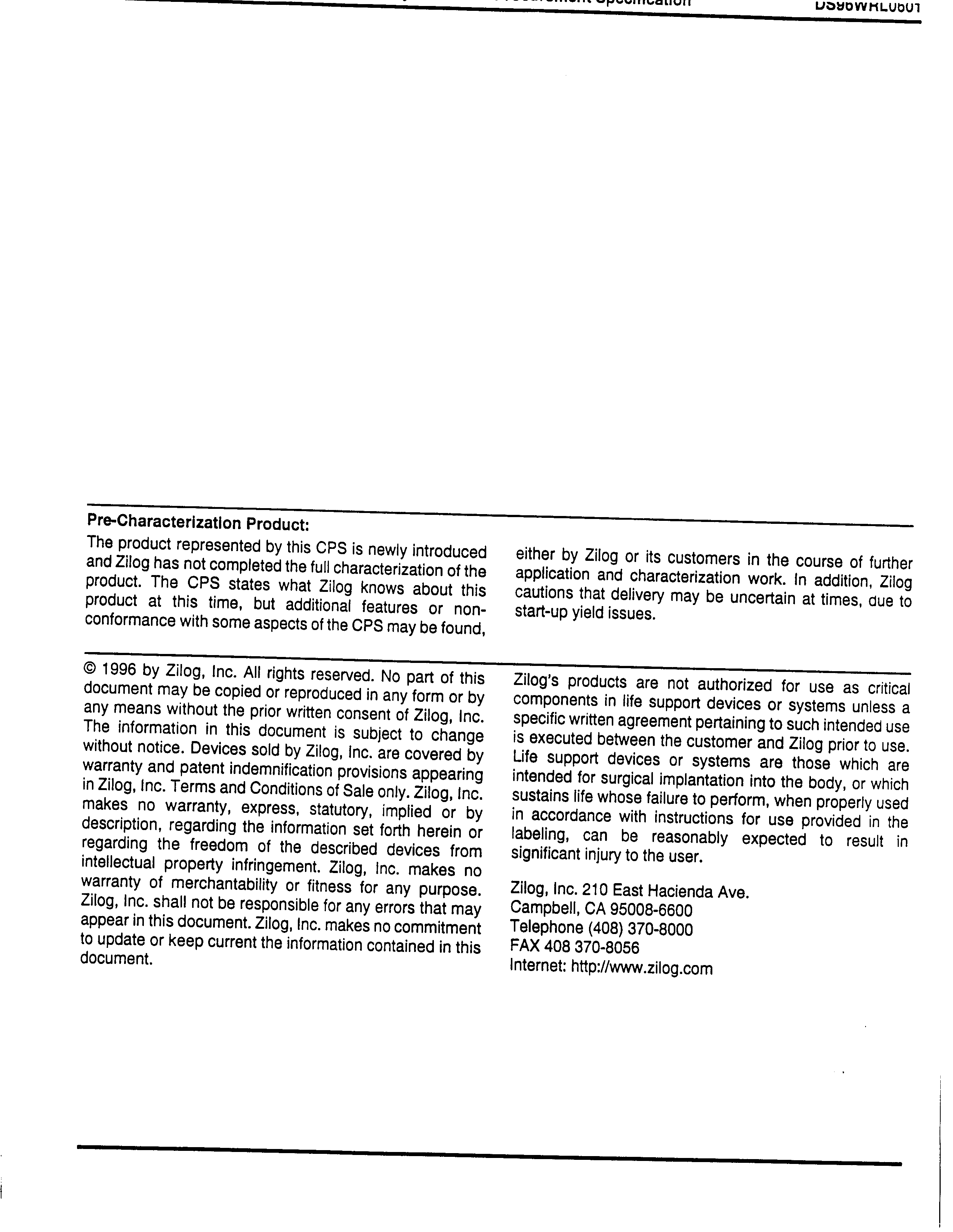 Zilog Z87L1016ASGR2961 for sale