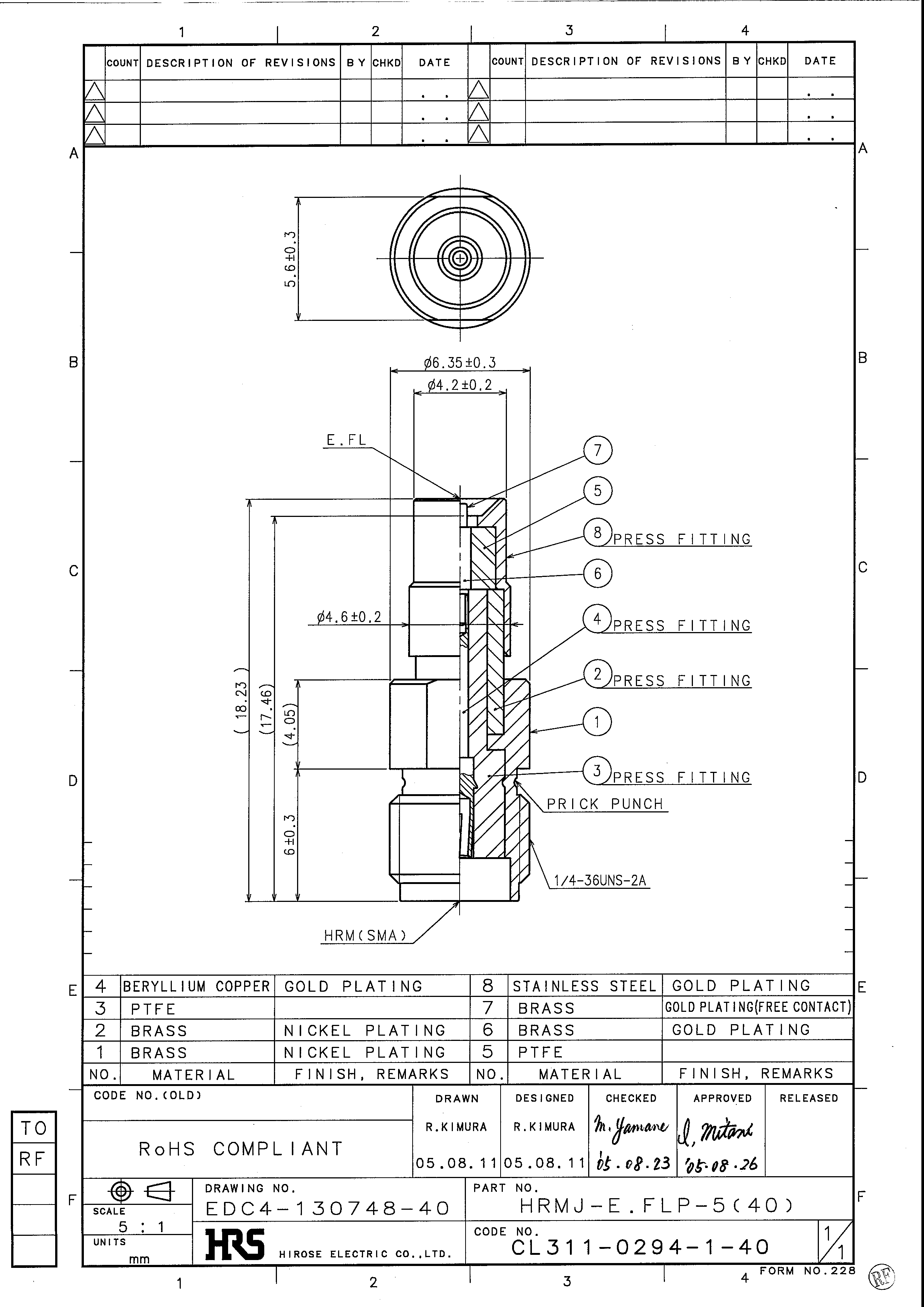 HRS HRMJ-E.FLP-5(40) for sale
