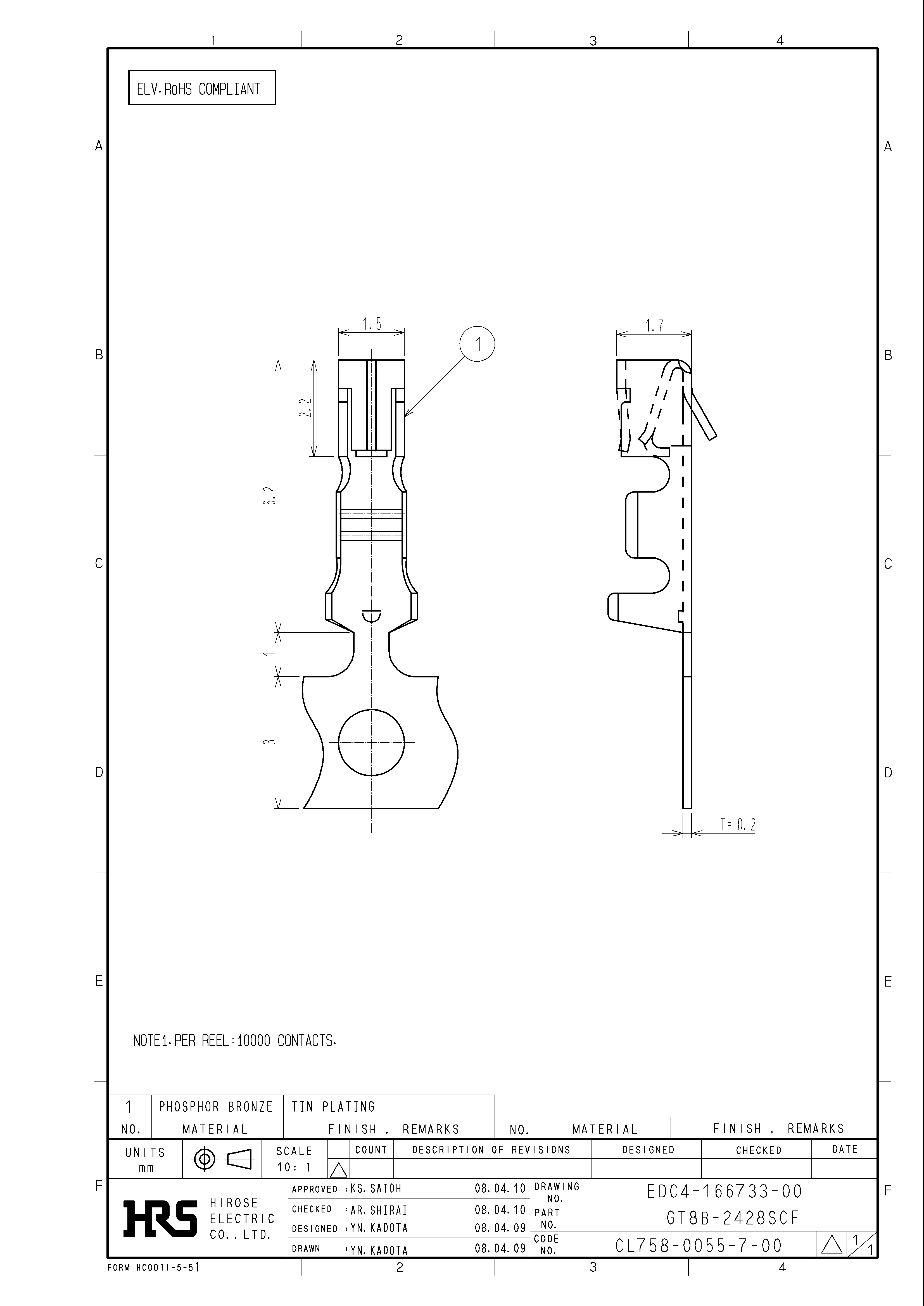 HRS GT8B-2428SC for sale