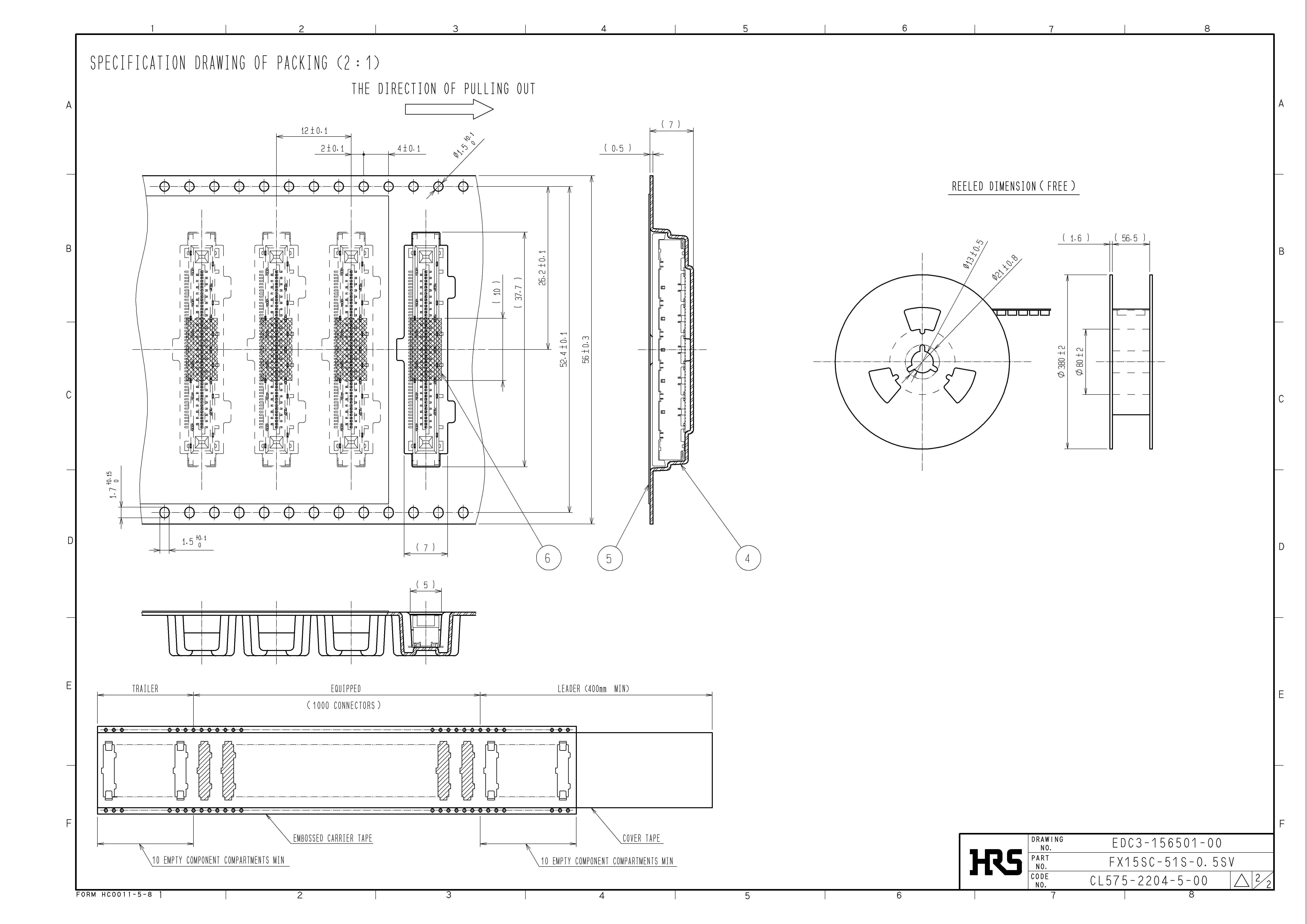 HRS FX15SC-51S-0.5SV for sale