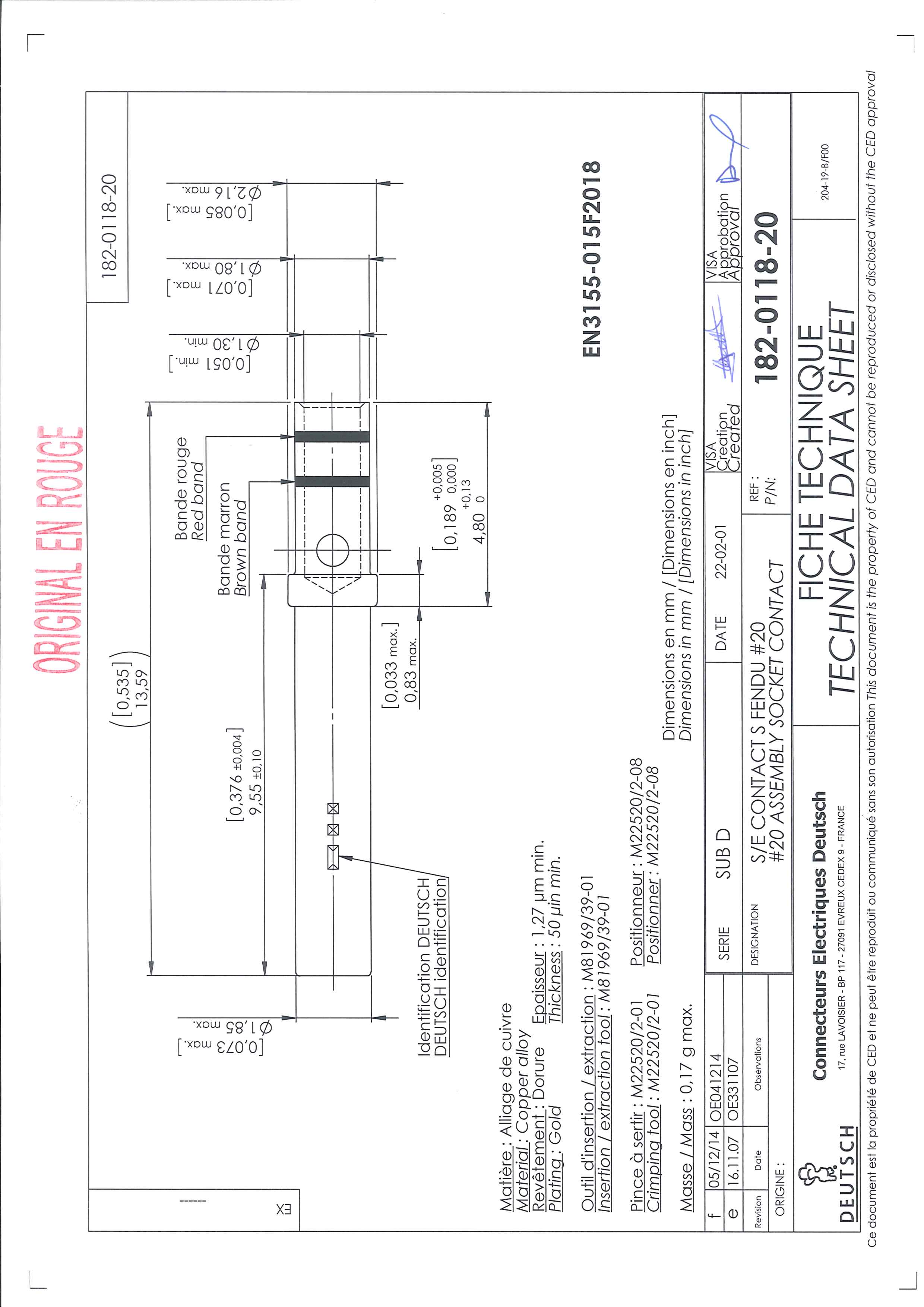 TE Connectivity 182-0862-22 for sale