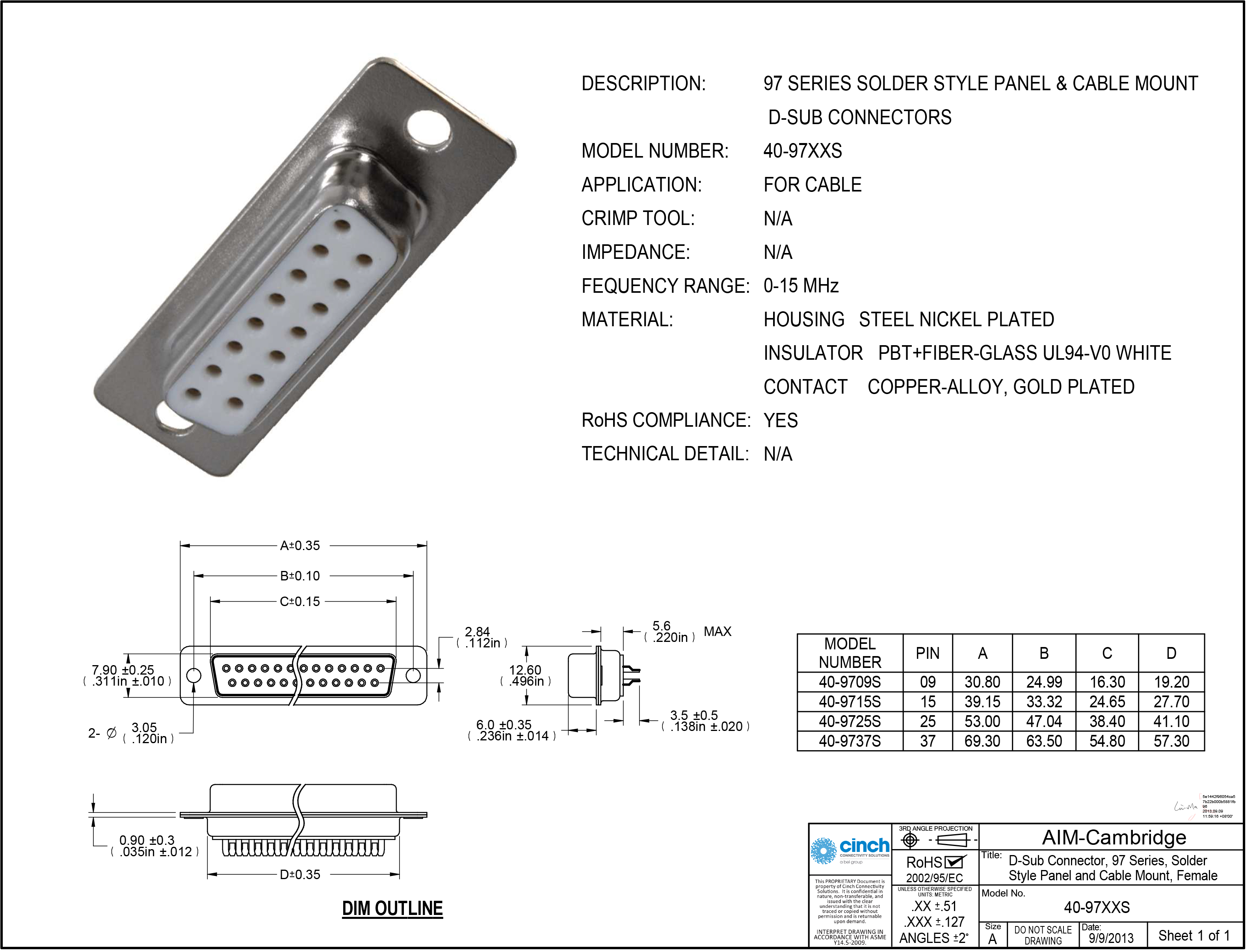 Bel Fuse 40-9737S for sale