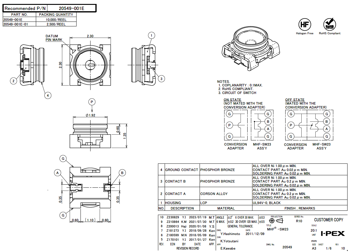 I-PEX 20549-001E for sale
