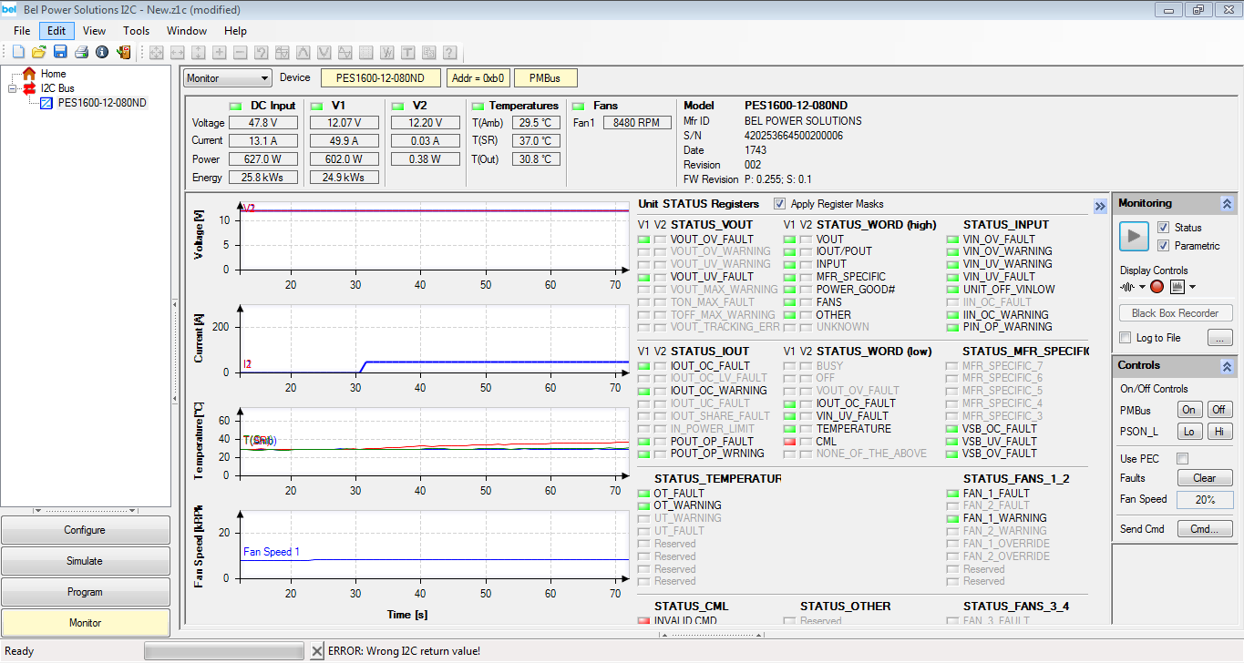 Bel Fuse PES1600-12-080ND for sale