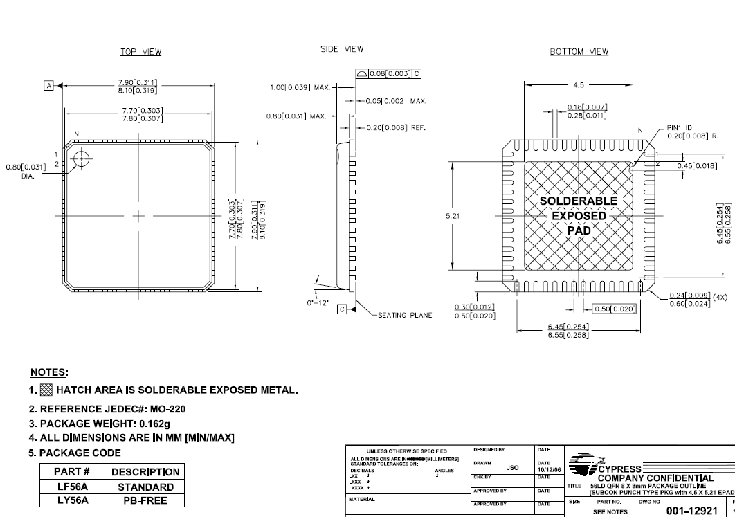 Infineon/CYPRESS CY8CTST120-56LFXI for sale