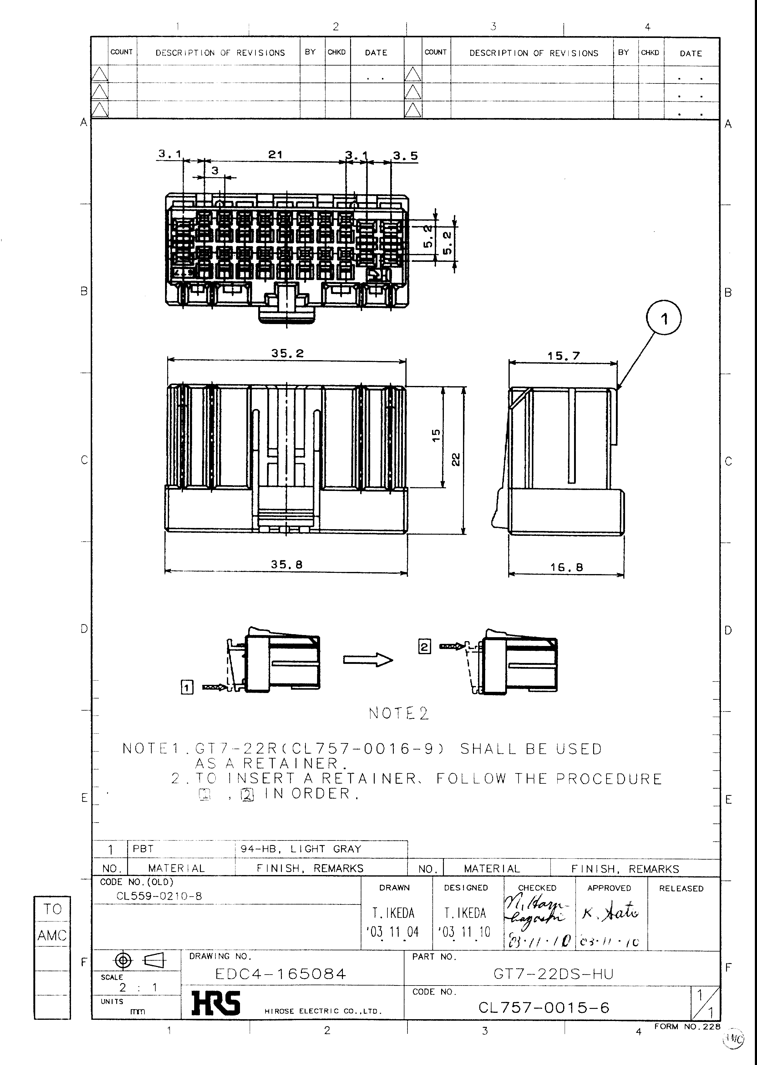 HRS GT7-22DS-HU for sale
