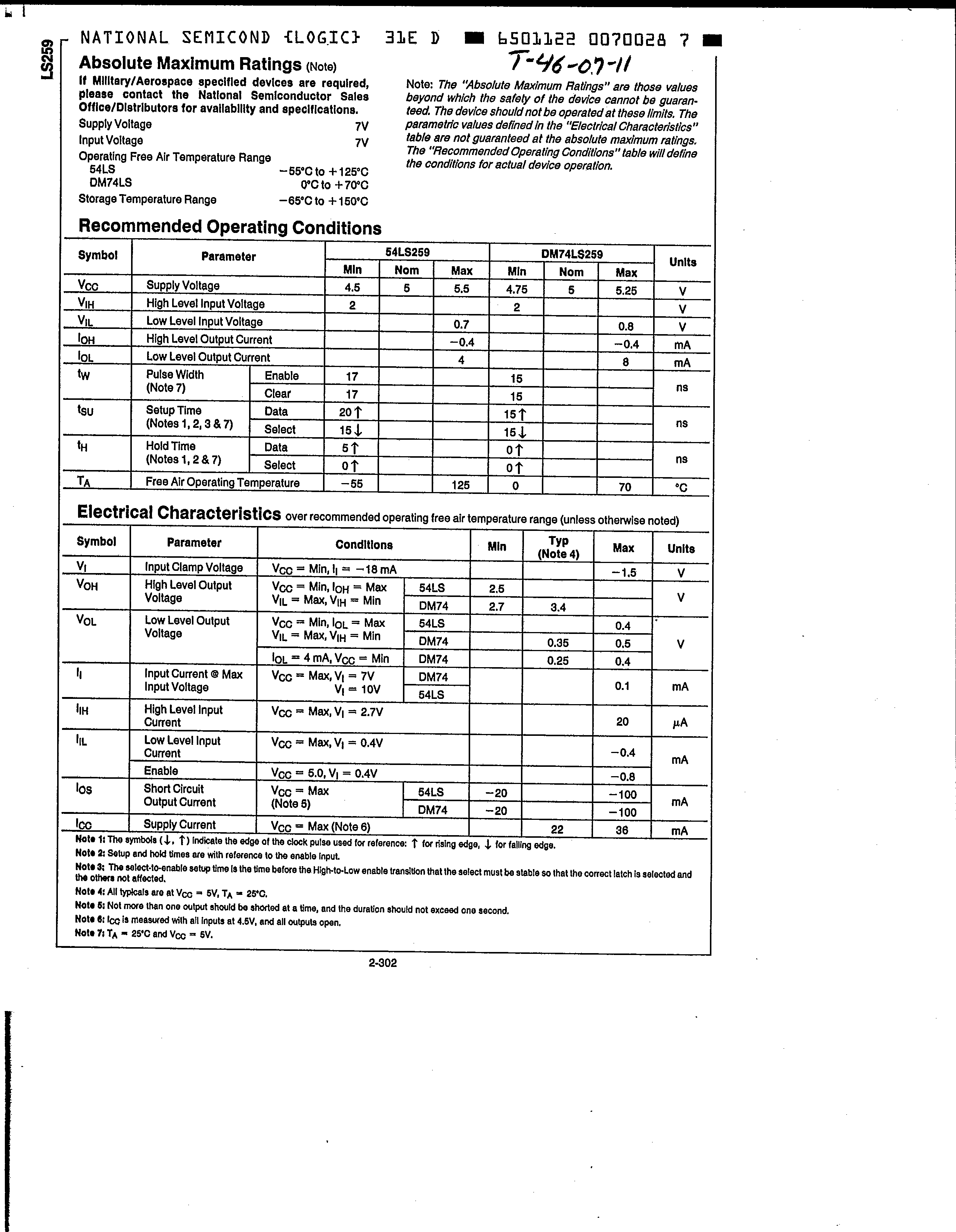 Rochester Electronics 54LS259B/BEA for sale